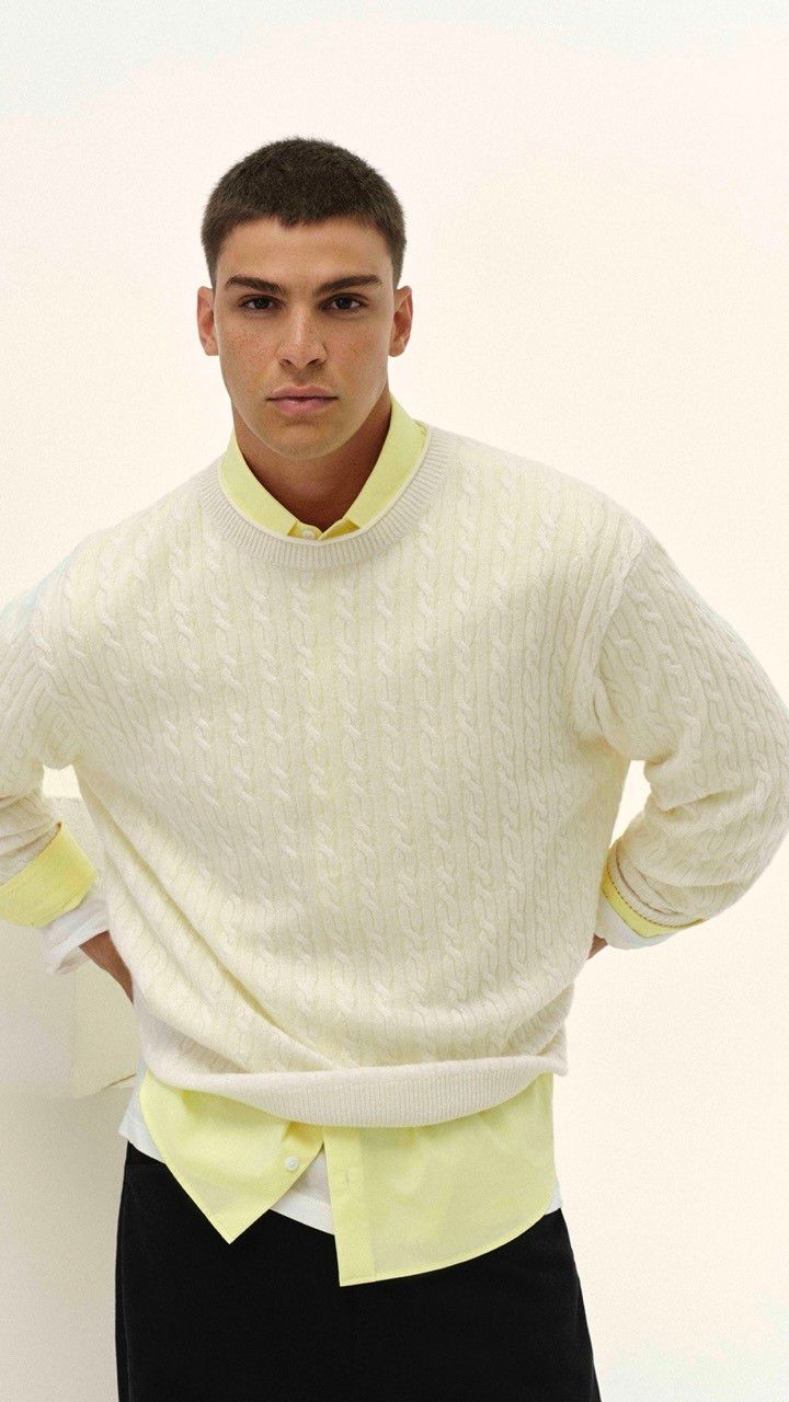 SWEATER TRANÇA CASHMERE