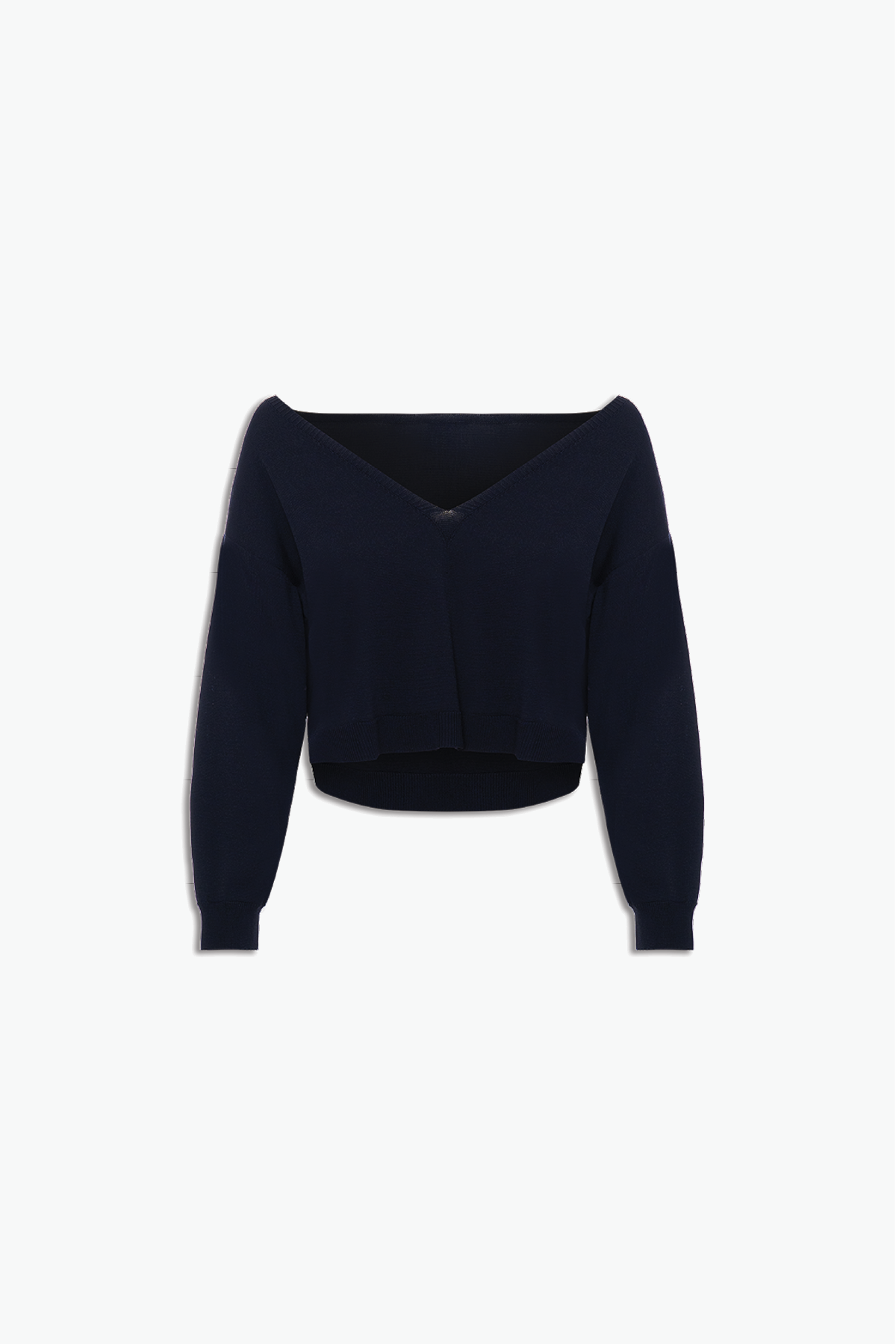 BLUSA GOLA V CURTA TRICOT