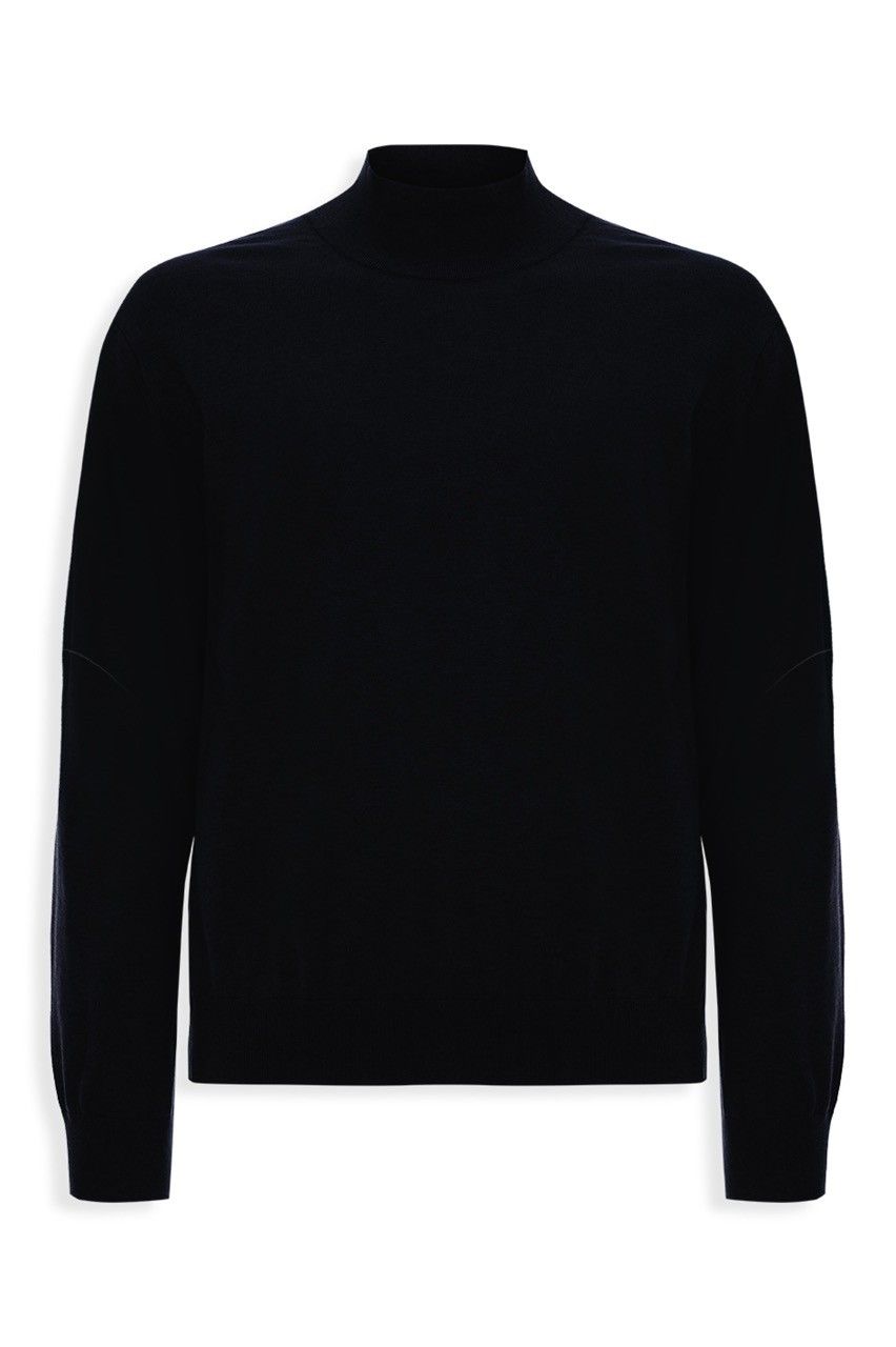 BLUSA GOLA ALTA TRICOT LÃ