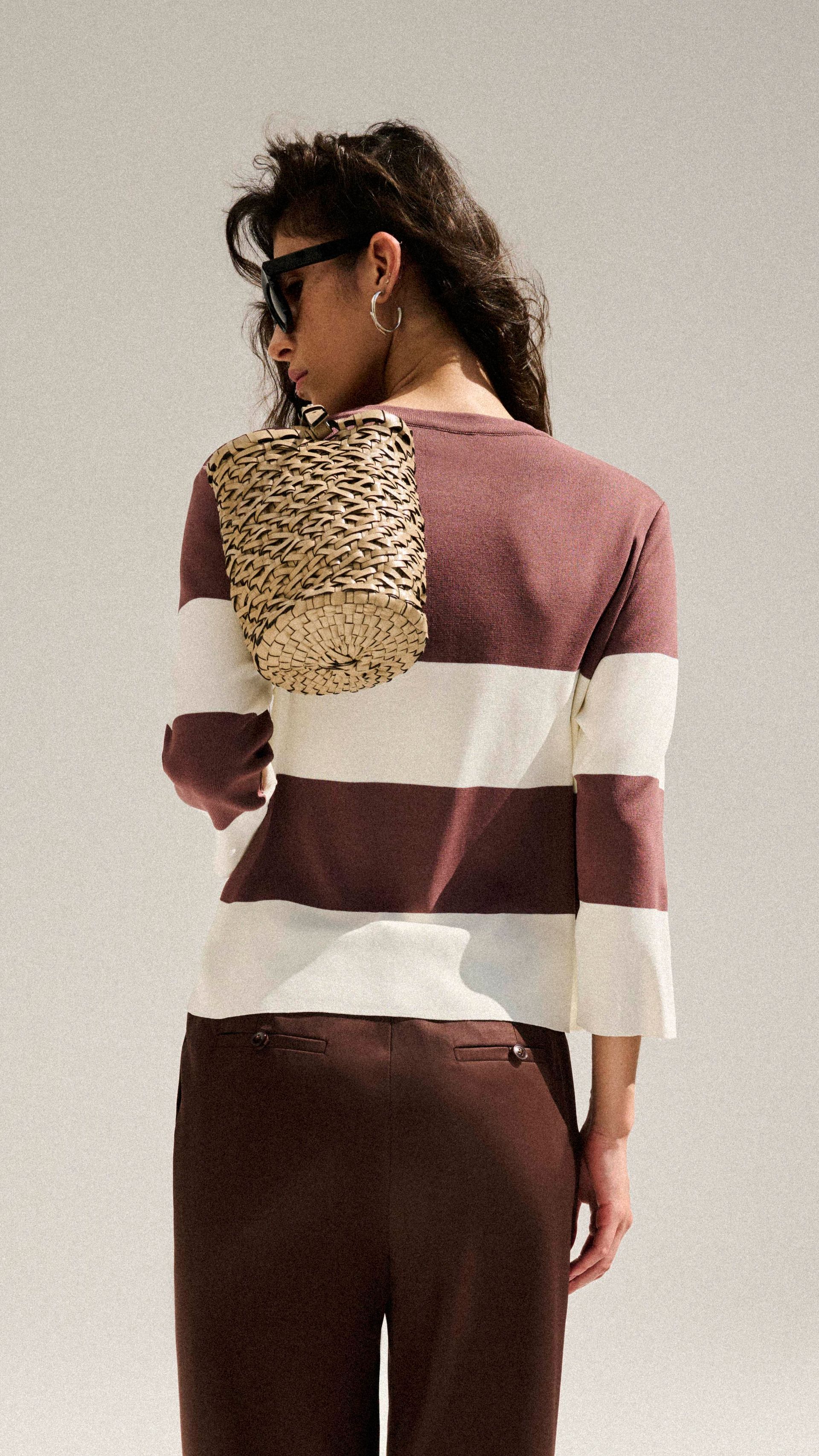 BLUSA AMPLA 3/4 TRICOT