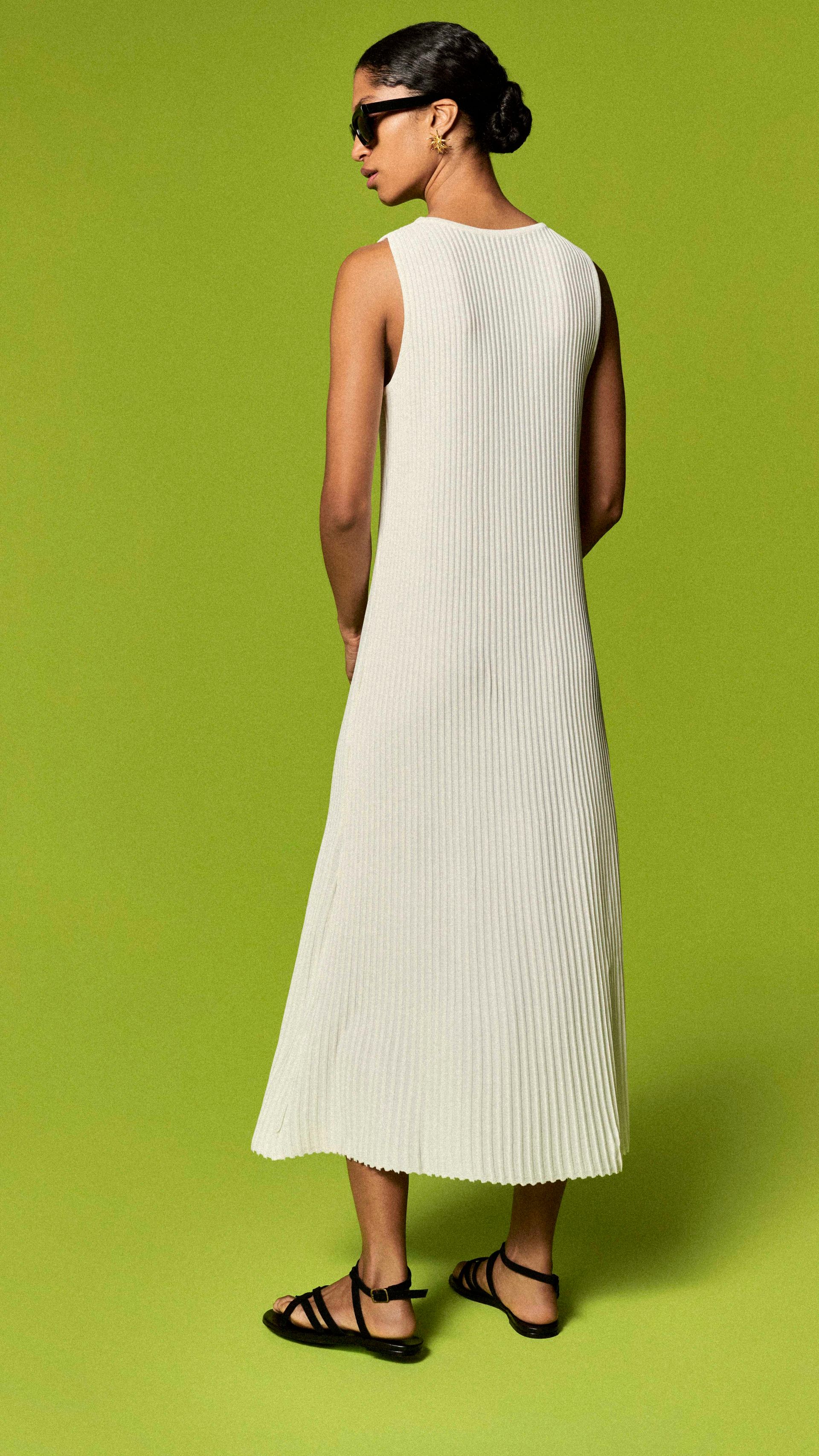 VESTIDO NERVURA EVASÊ TRICOT