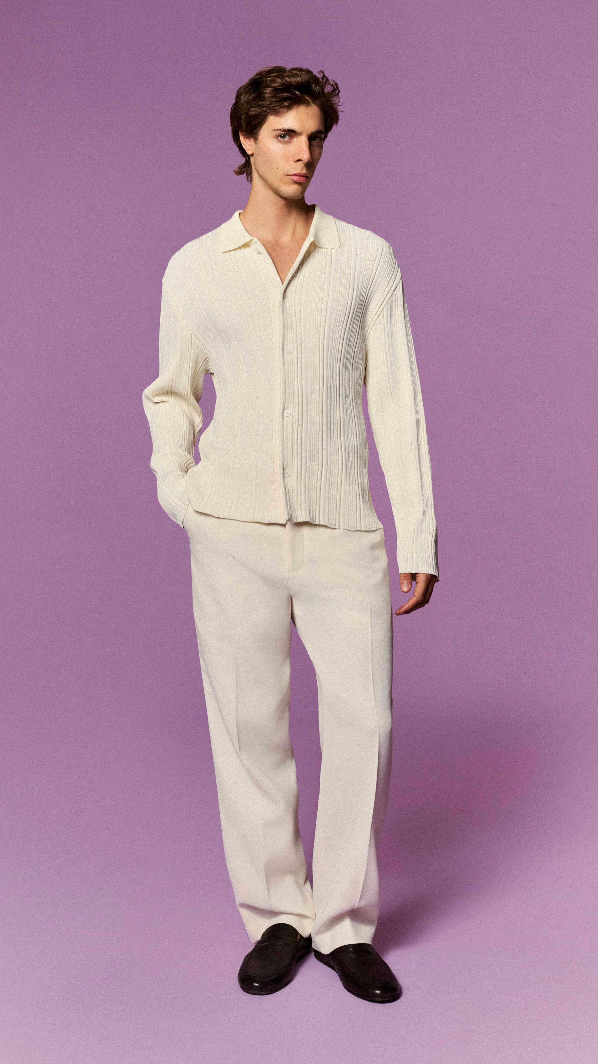 CAMISA CANELADA TRICOT