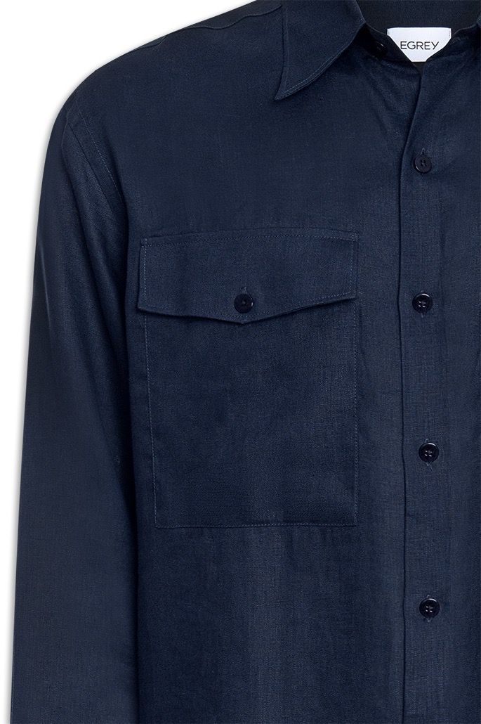 CAMISA LINHO BOLSOS
