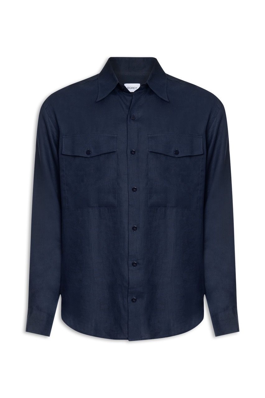 CAMISA LINHO BOLSOS