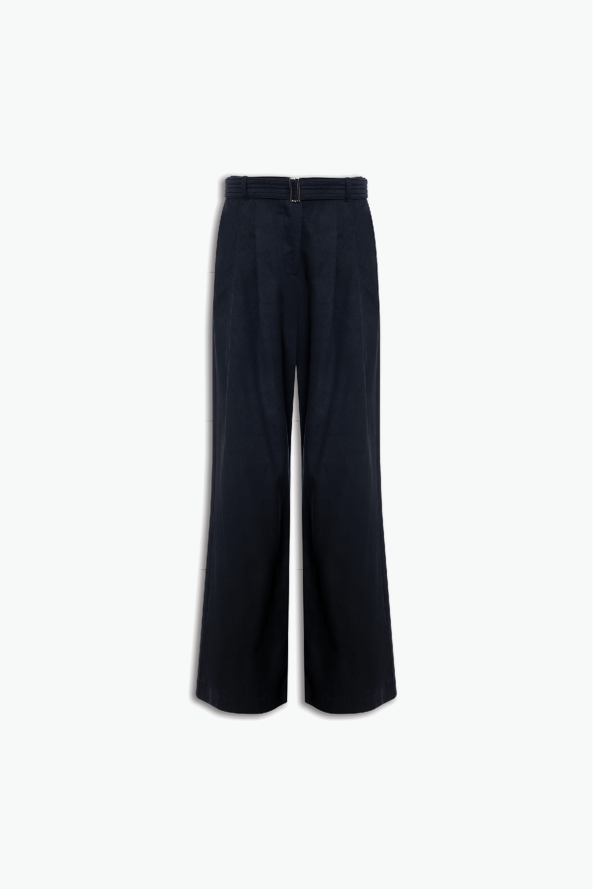 CALÇA AMPLA PREGAS CINTO