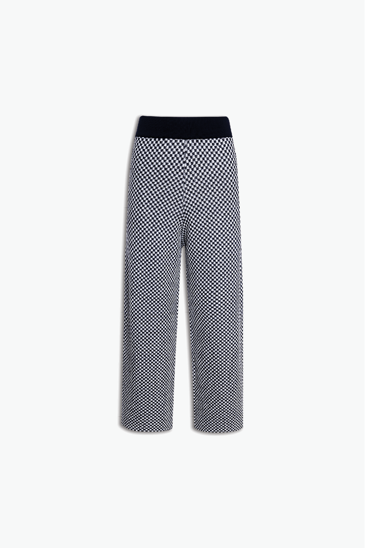 CALÇA CROPPED VICHY TRICOT