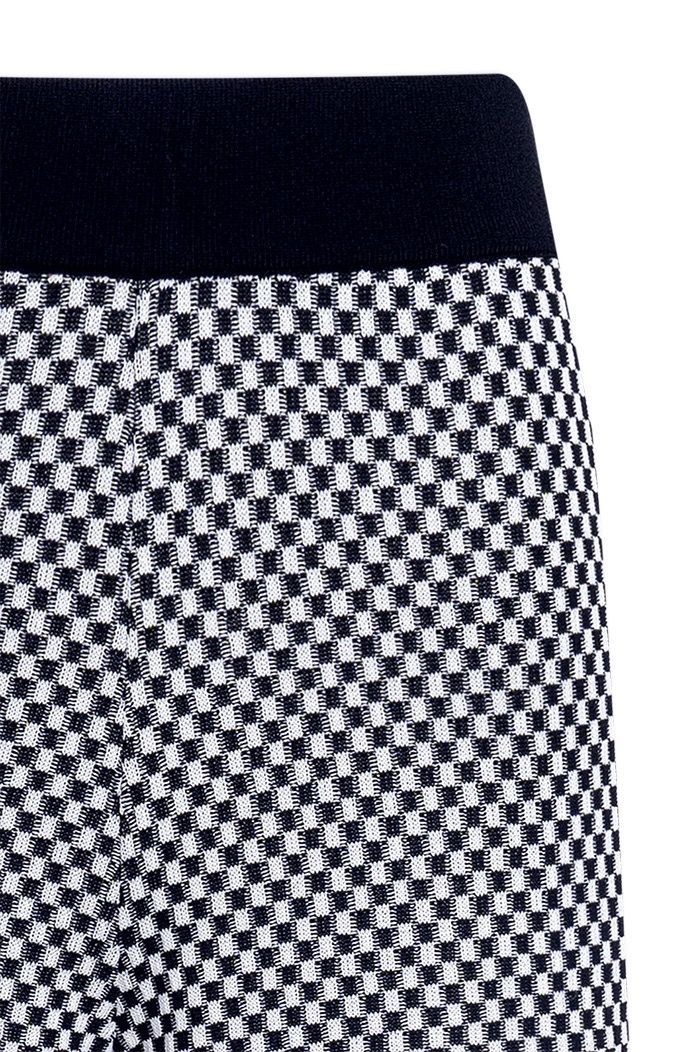 CALÇA CROPPED VICHY TRICOT