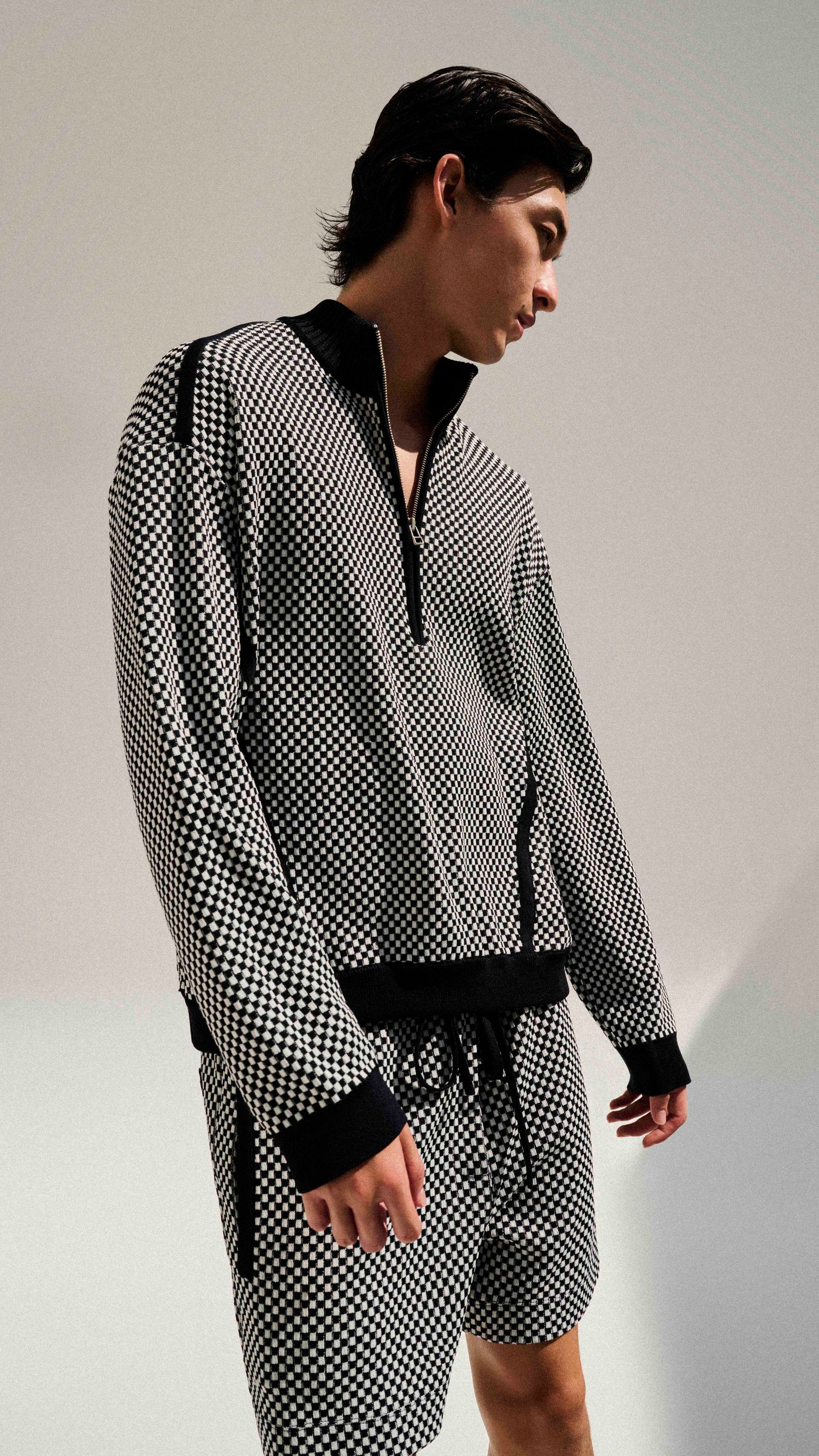 SWEATER XADREZ TRICOT