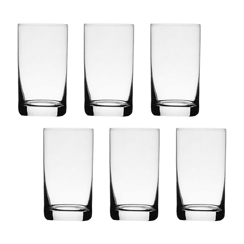 Conjunto de 6 copos curtos de cristal para uísque ou água, 6 cores