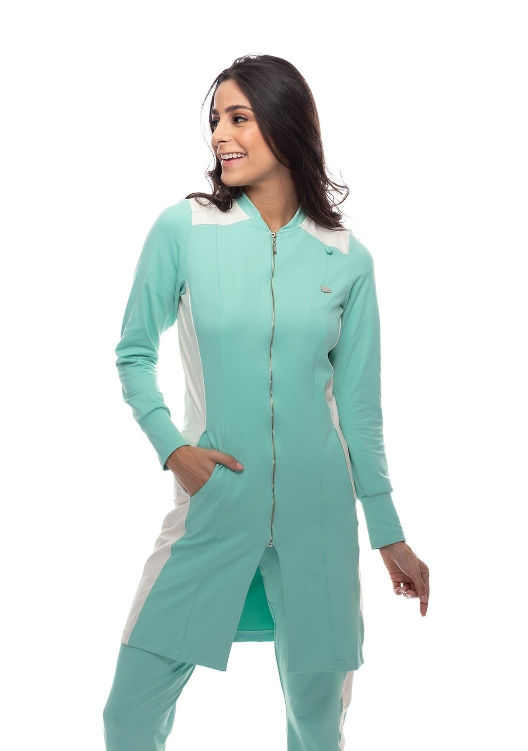 Jaleco Feminino Dynamic Verde Menta