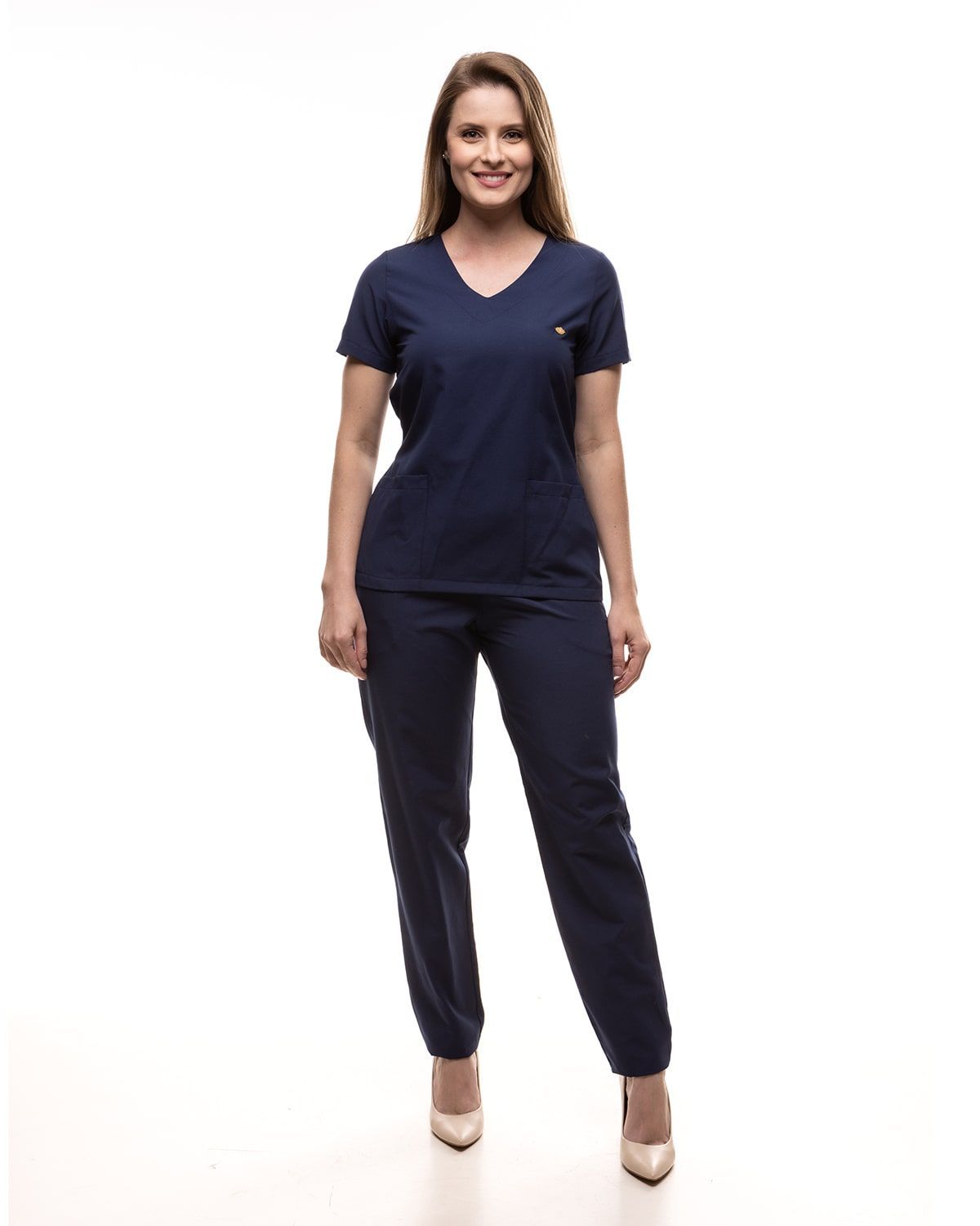 Scrub Pijama Cirúrgico Feminino Basic Navy