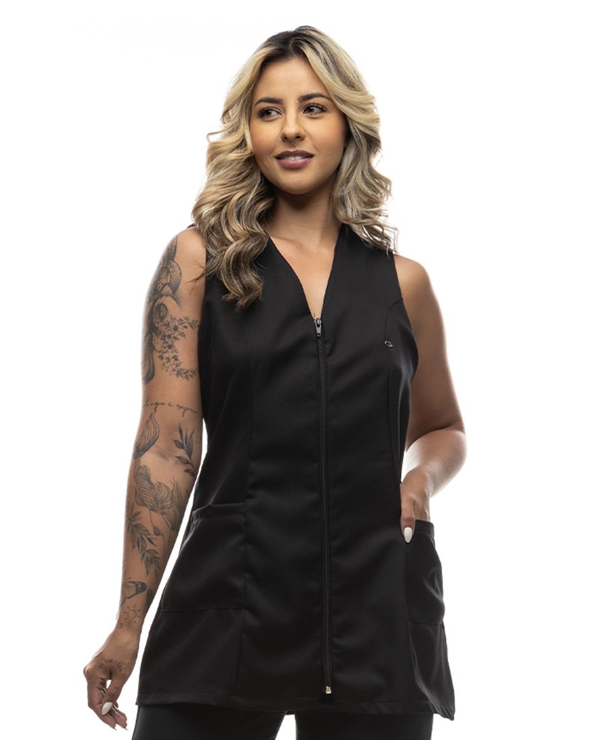 Jaleco Feminino Daisy Preto