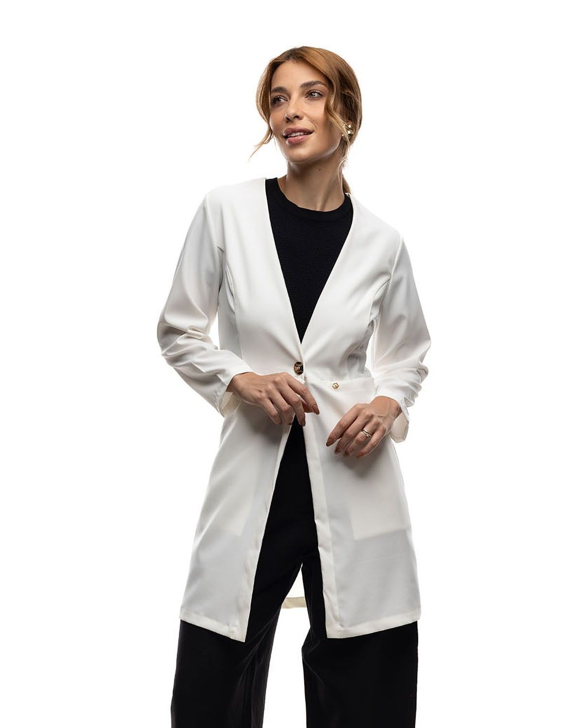 Jaleco Feminino Zest Off White