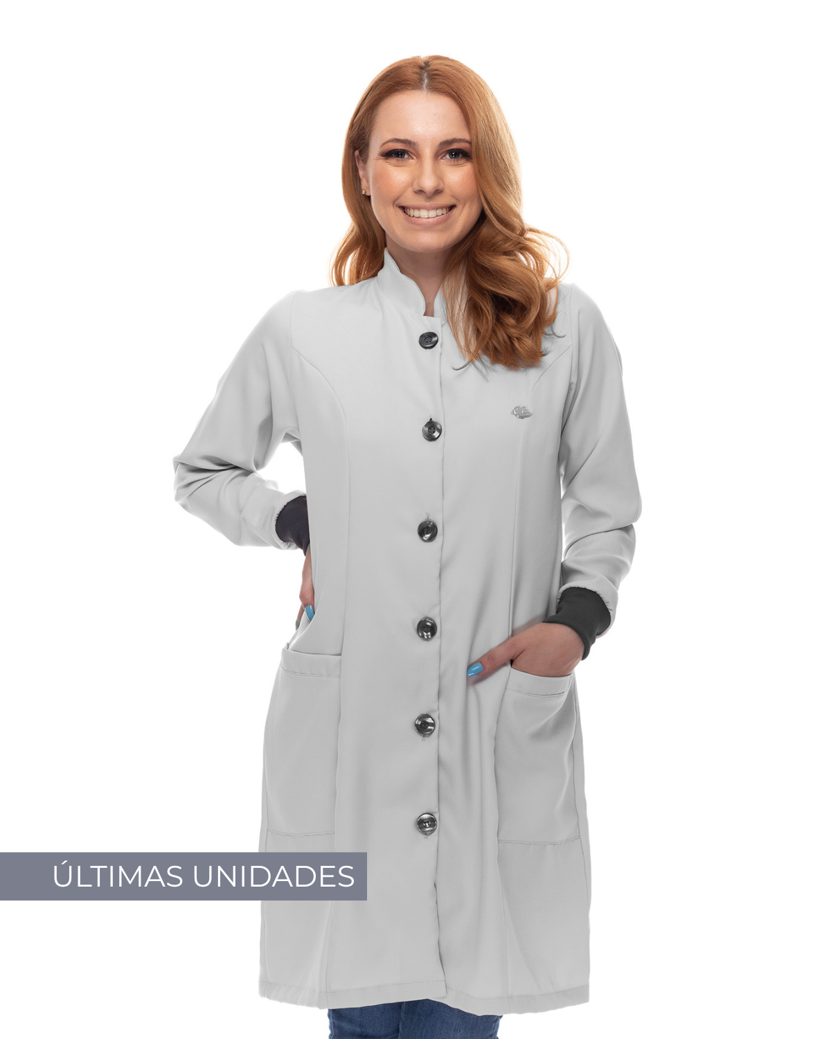 Jaleco Feminino Happy Alumínio
