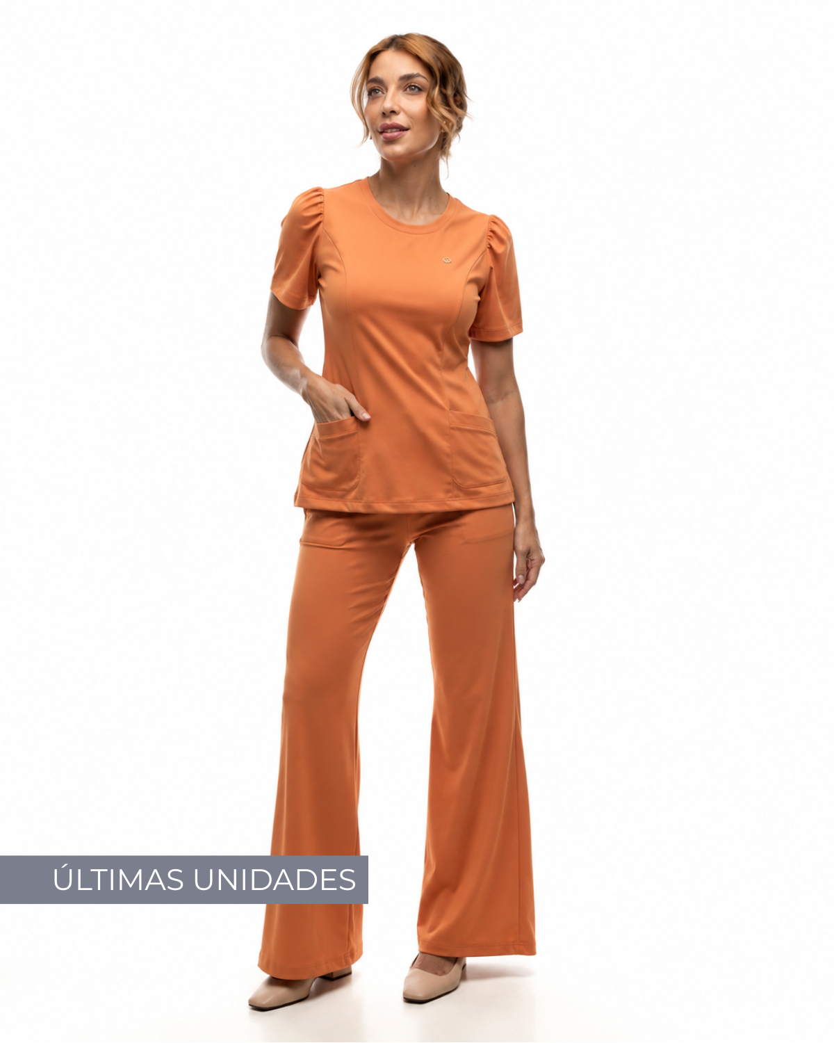 Scrub Pijama Cirúrgico Feminino Slim Apricot