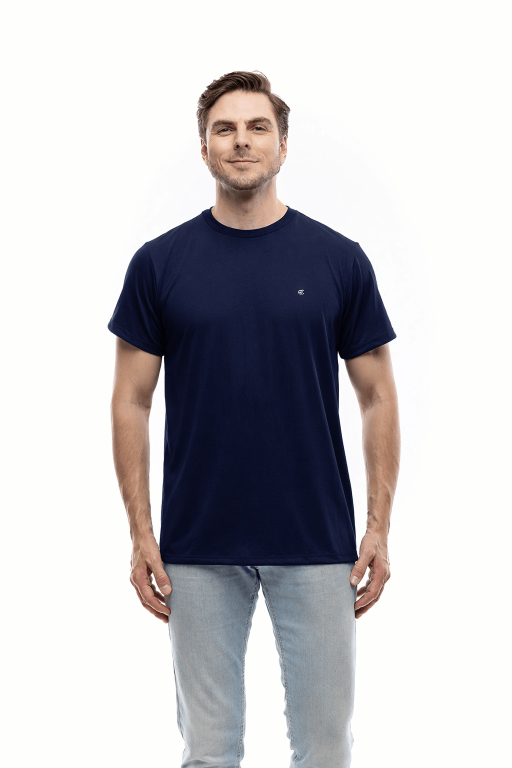 Camiseta Masculina Sem Punho Marinho
