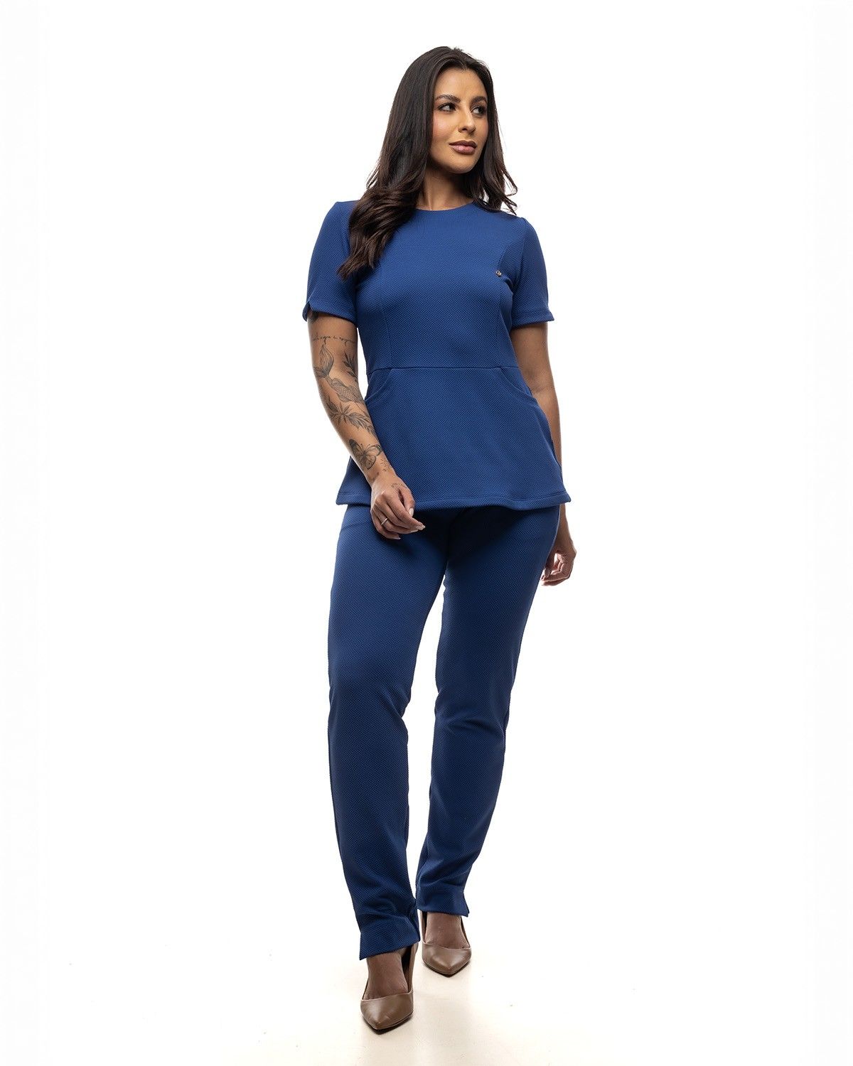 Scrub Pijama Cirúrgico Feminino Alloy Cobalto