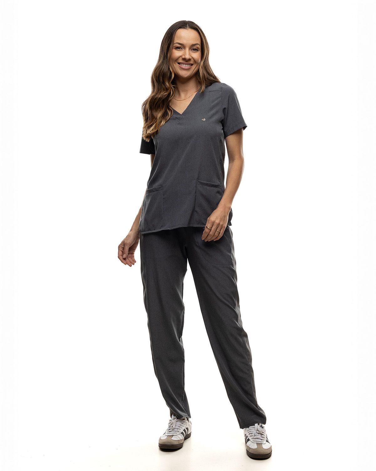Scrub Pijama Cirúrgico Feminino Nexus Chumbo