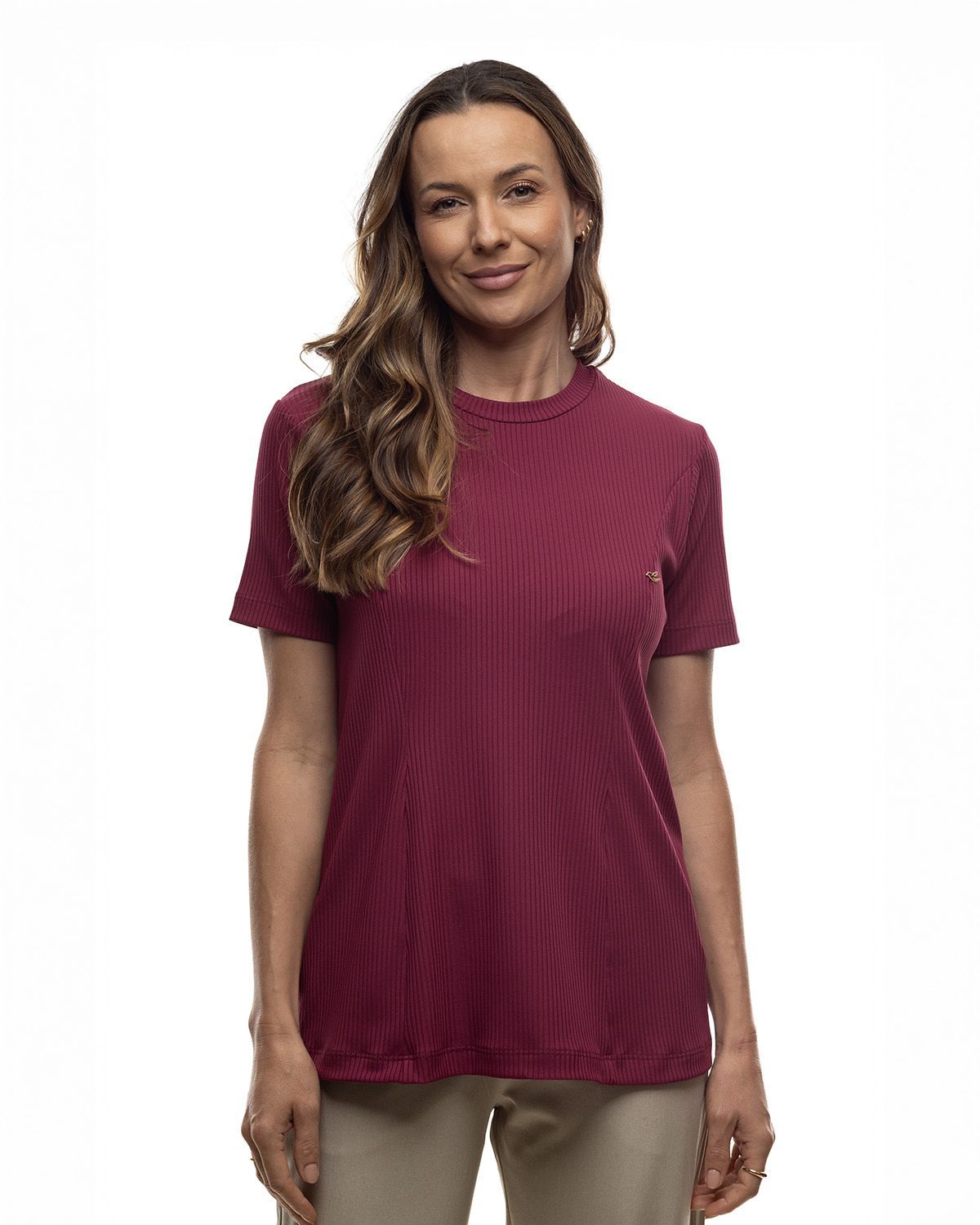 Blusa Feminina Canelada Marsala
