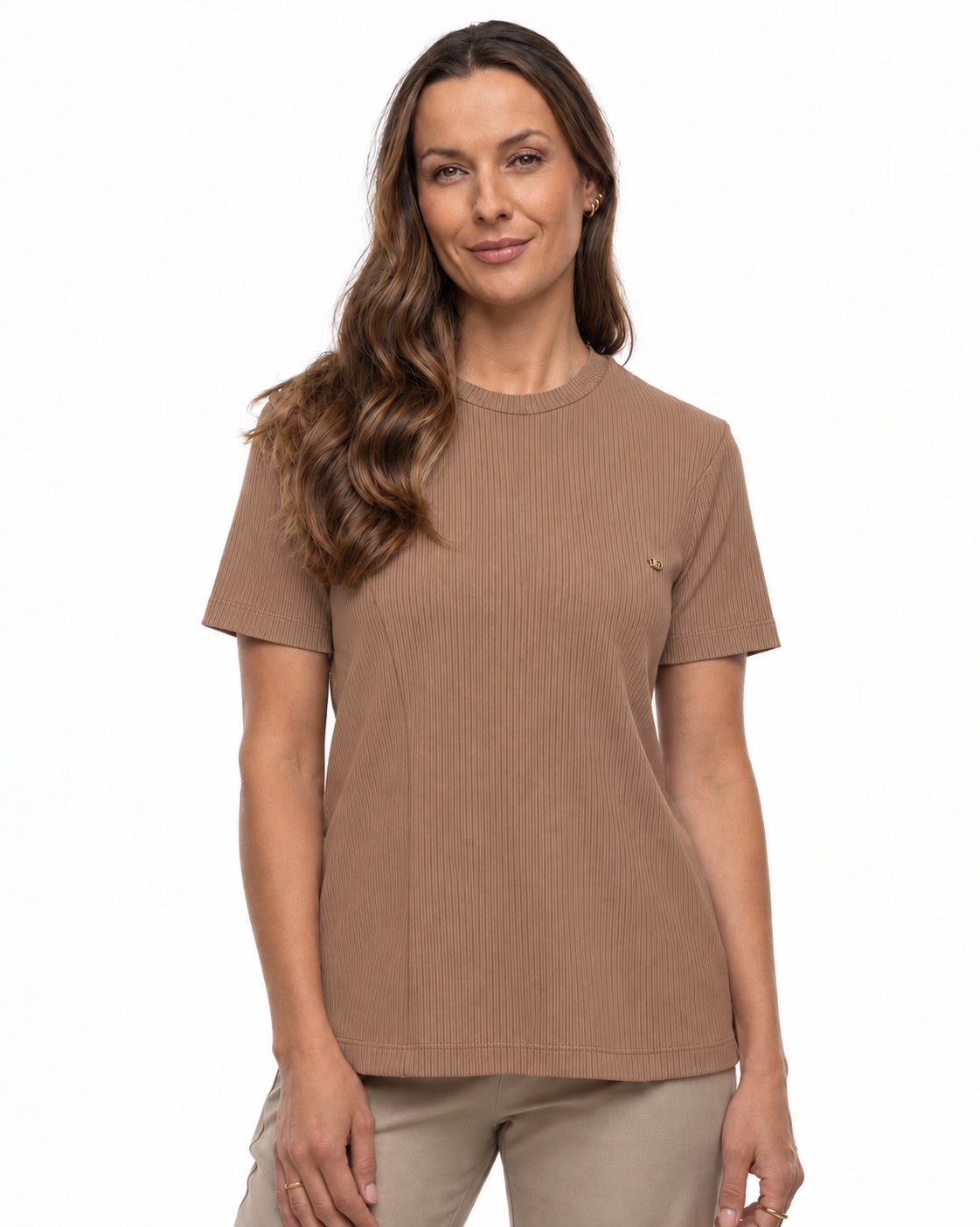 Blusa Feminina Canelada Mocha Mousse