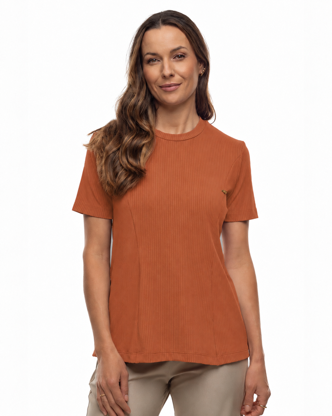 Blusa Feminina Canelada  Terracota