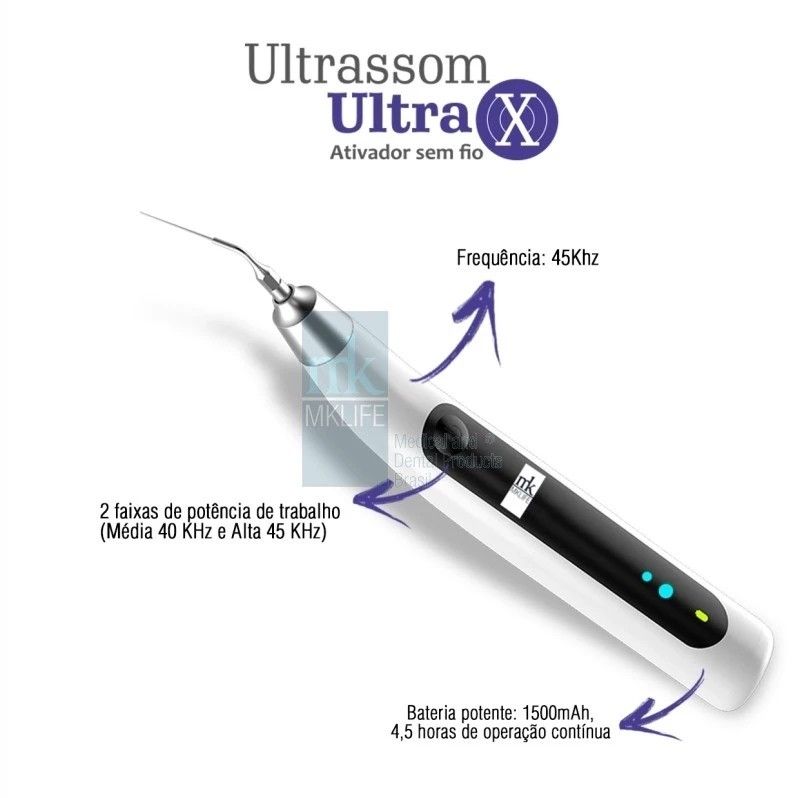 Ultrassom Ultra X s/fio MK Life - Dental Endovita