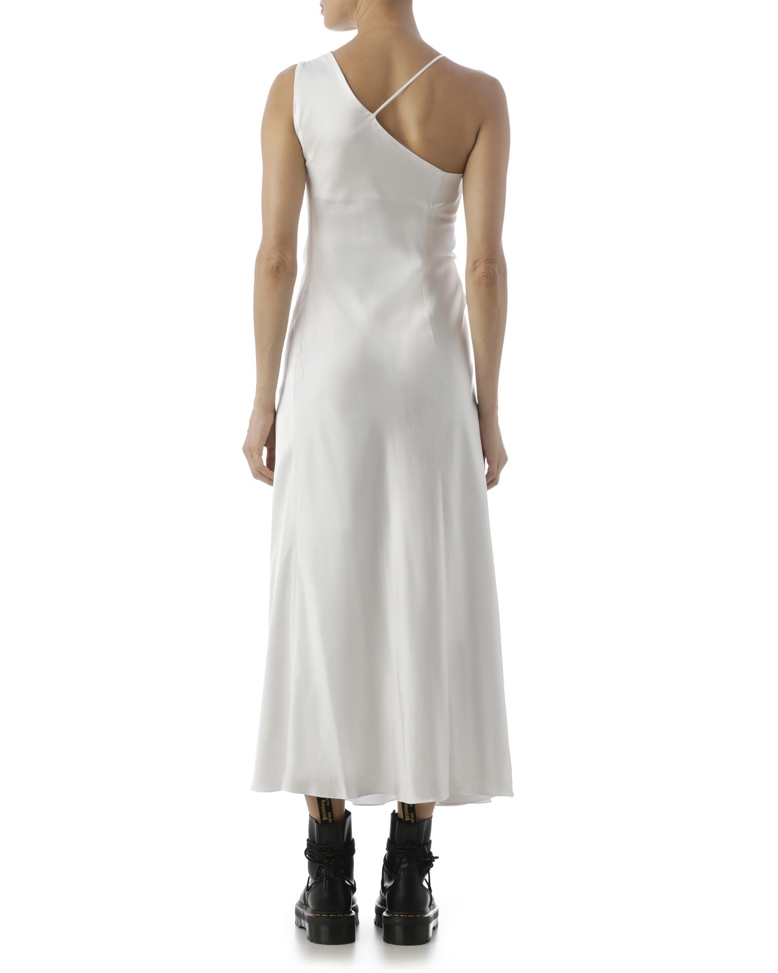 vestido assimétrico alcinha branco