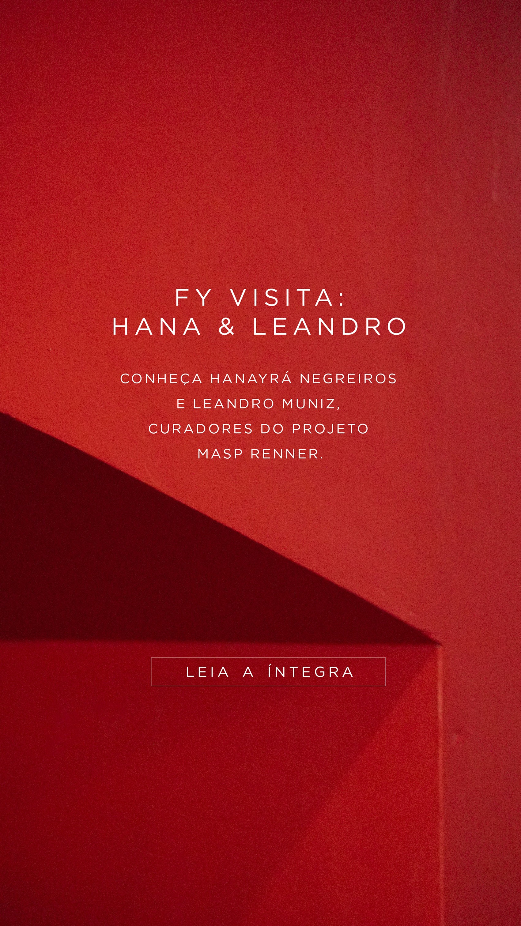 Banner mobile  FY Visita: Hana e Leandro