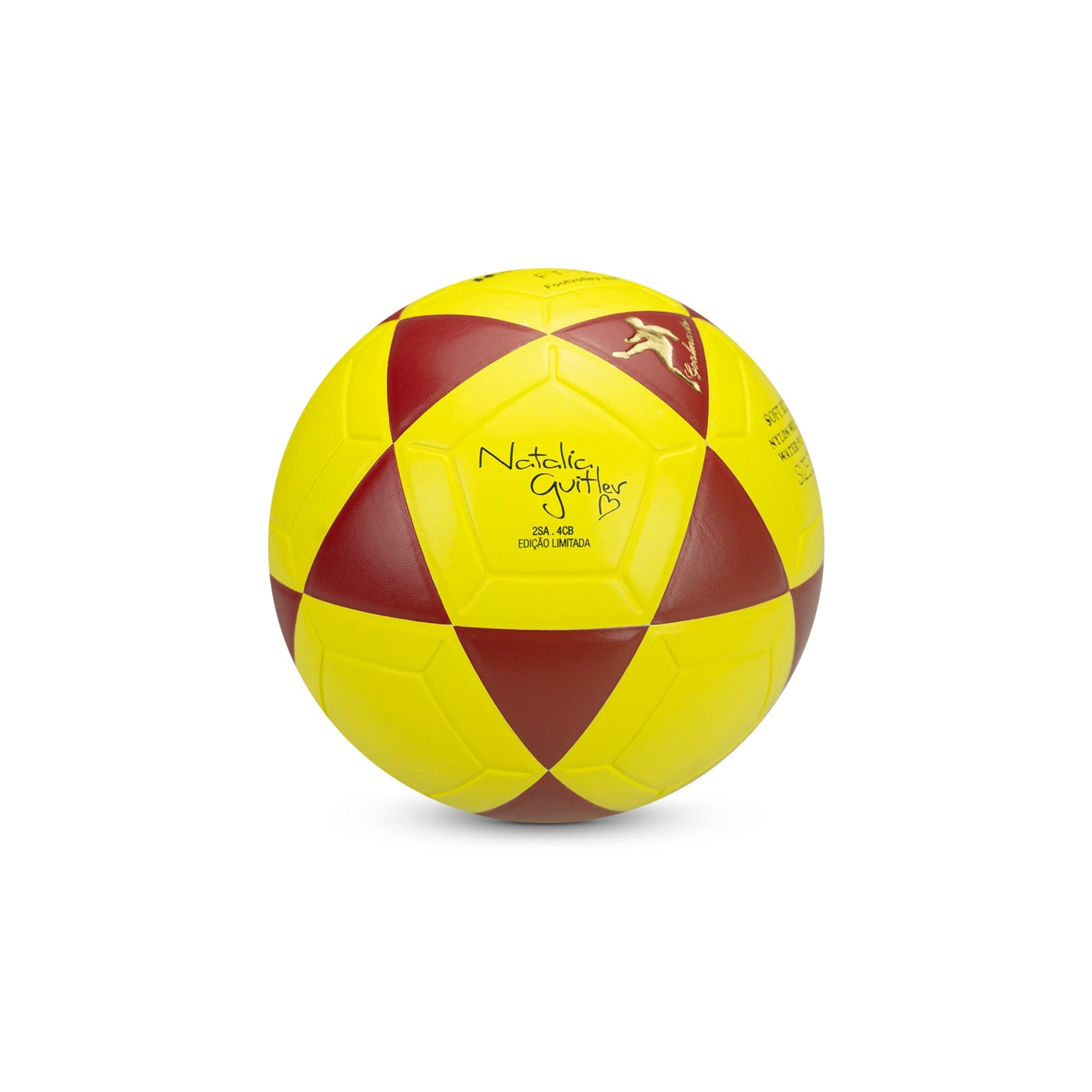 BOLA OFICIAL DE FUTEVÔLEI MIKASA FT-5 - PADRÃO FIFA AMARELA/PRETA