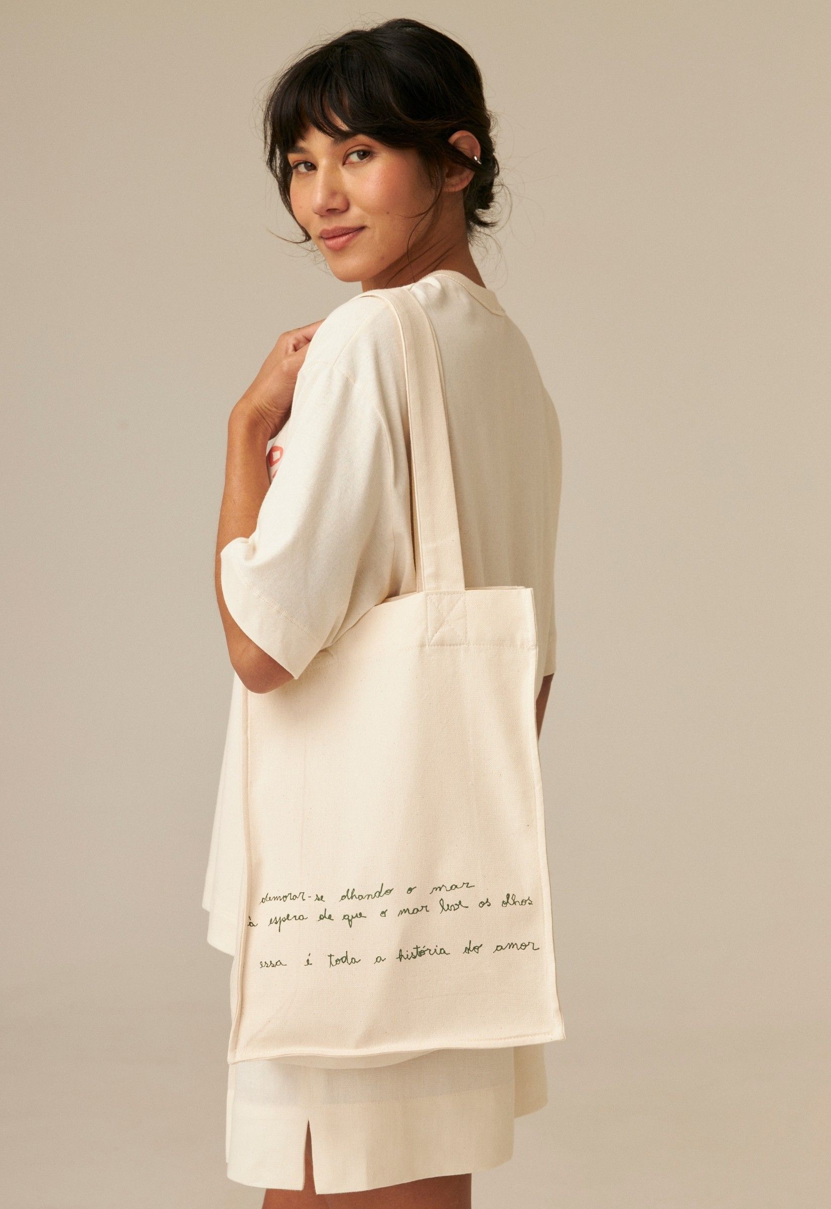 Foto do produto Ecobag Caixa de Leite Círculo de Poemas Algodão Orgânico FLIP