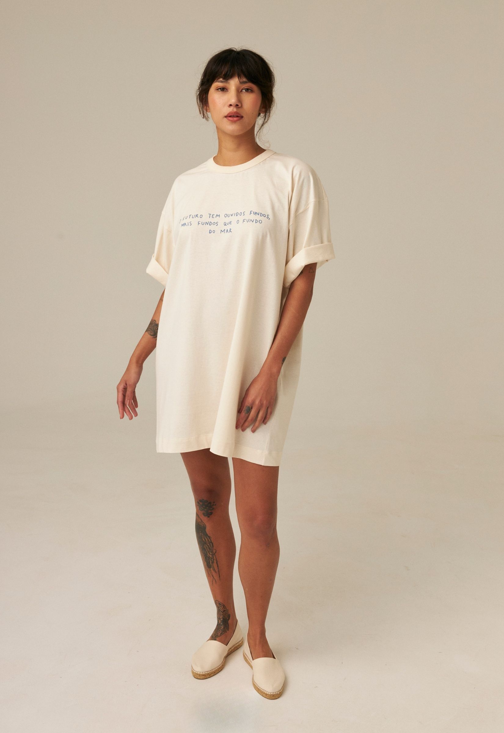 Foto do produto Camiseta Ampla  Fósforo Algodão Orgânico FLIP