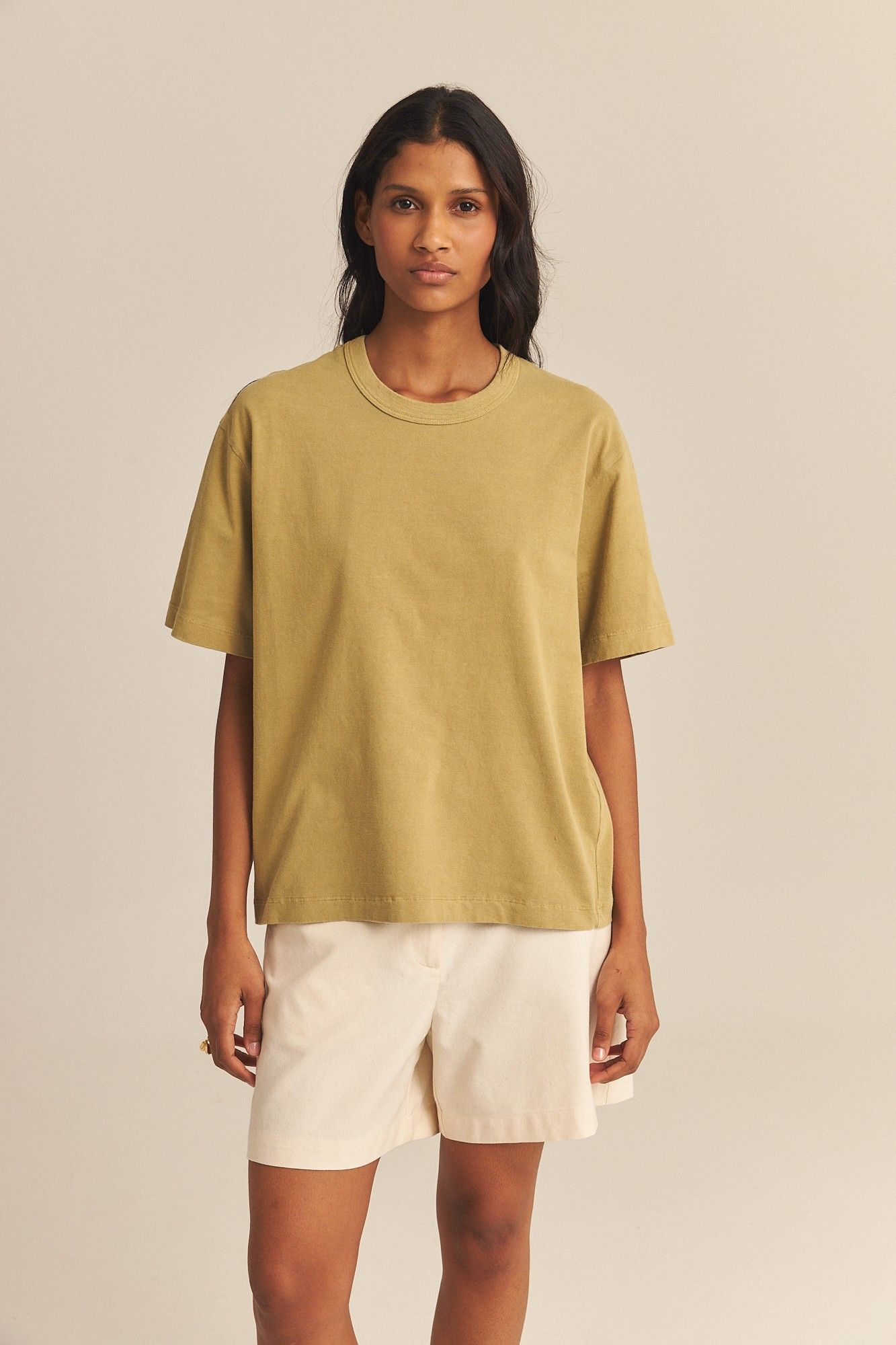 Foto do produto Camiseta Básica Algodão Orgânico Verde Romã