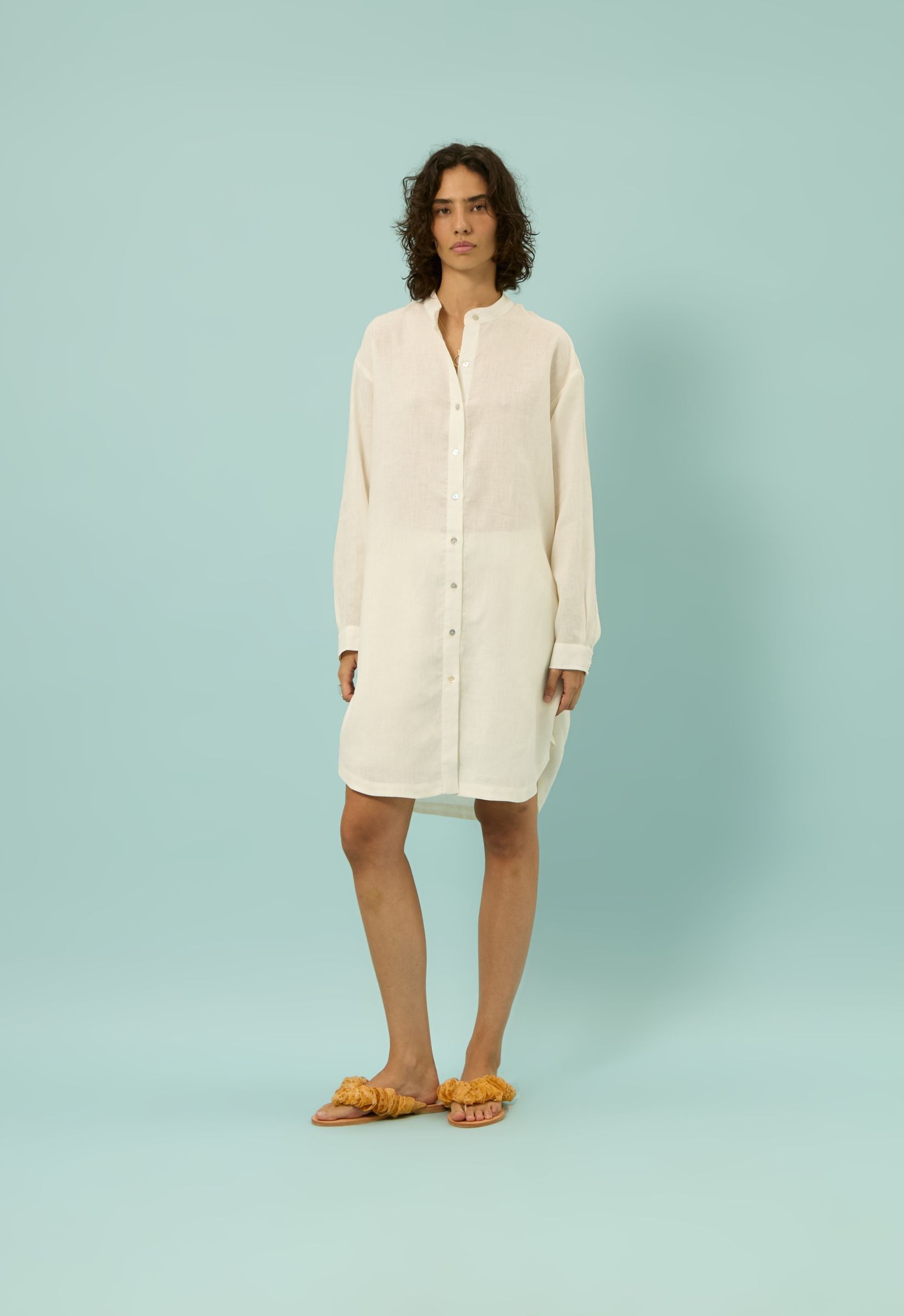 Foto do produto Chemise Linho Vick Off White