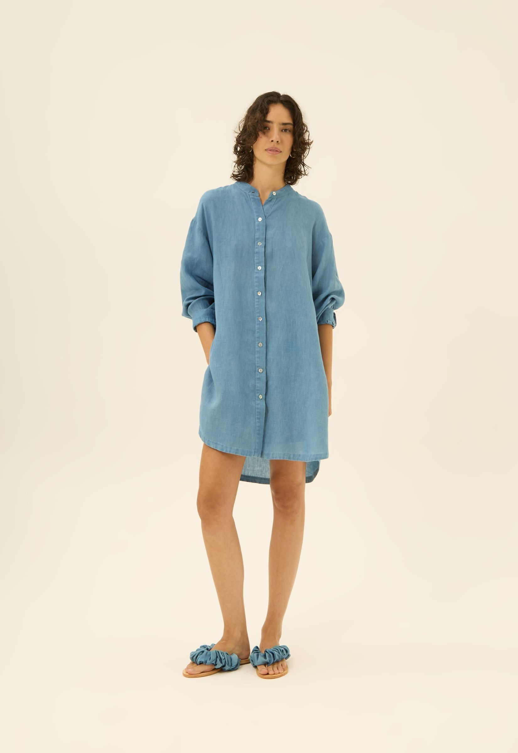 Foto do produto Chemise Linho Vick Índigo