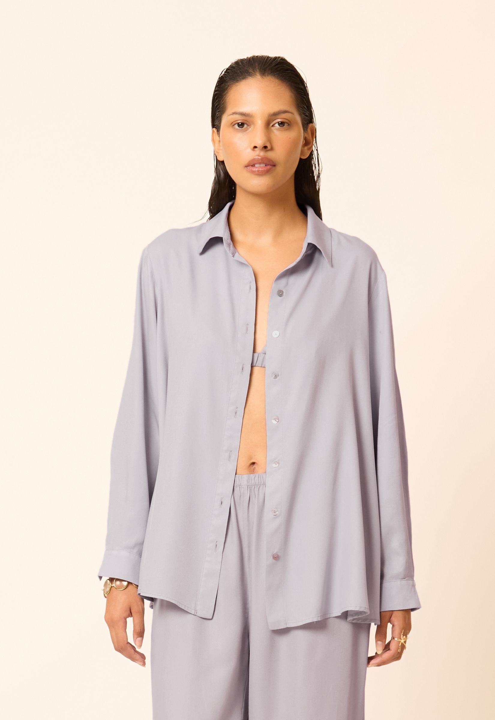 Foto do produto Camisa Modal Aruna Lilás