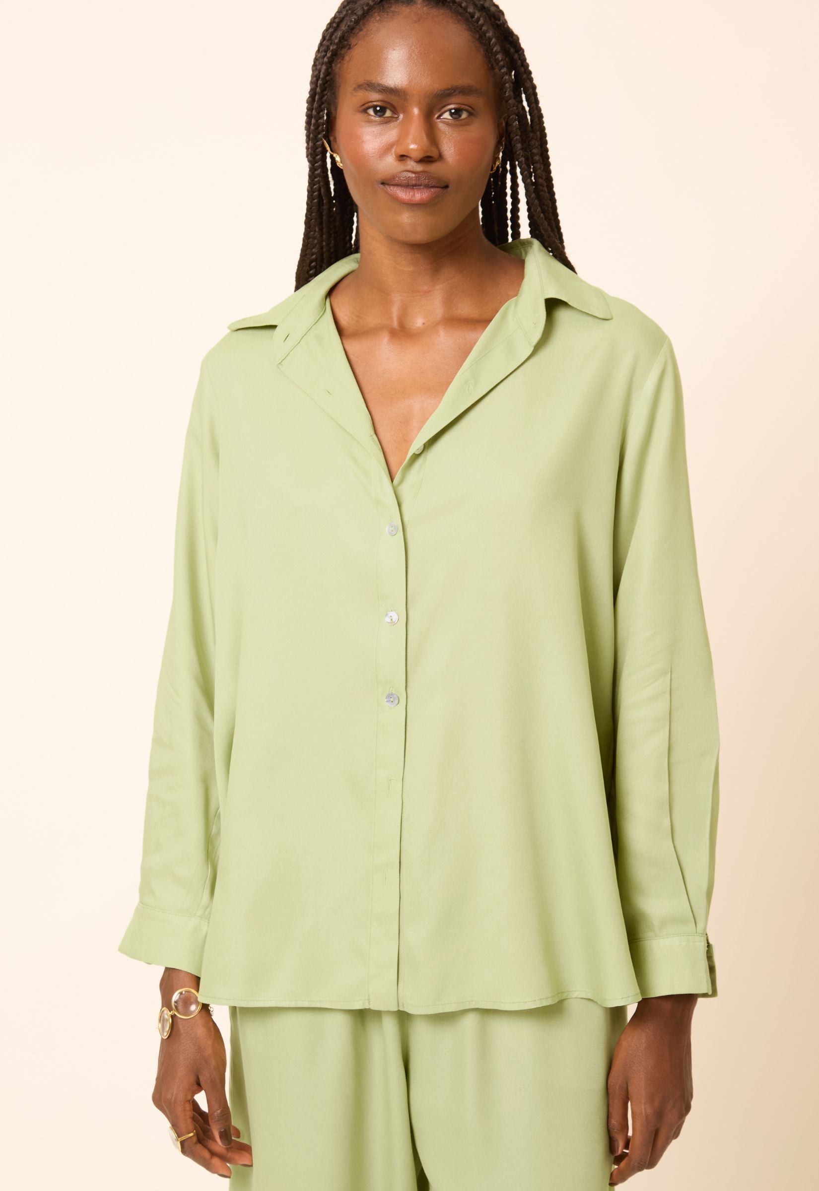 Foto do produto Camisa Modal Aruna Verde