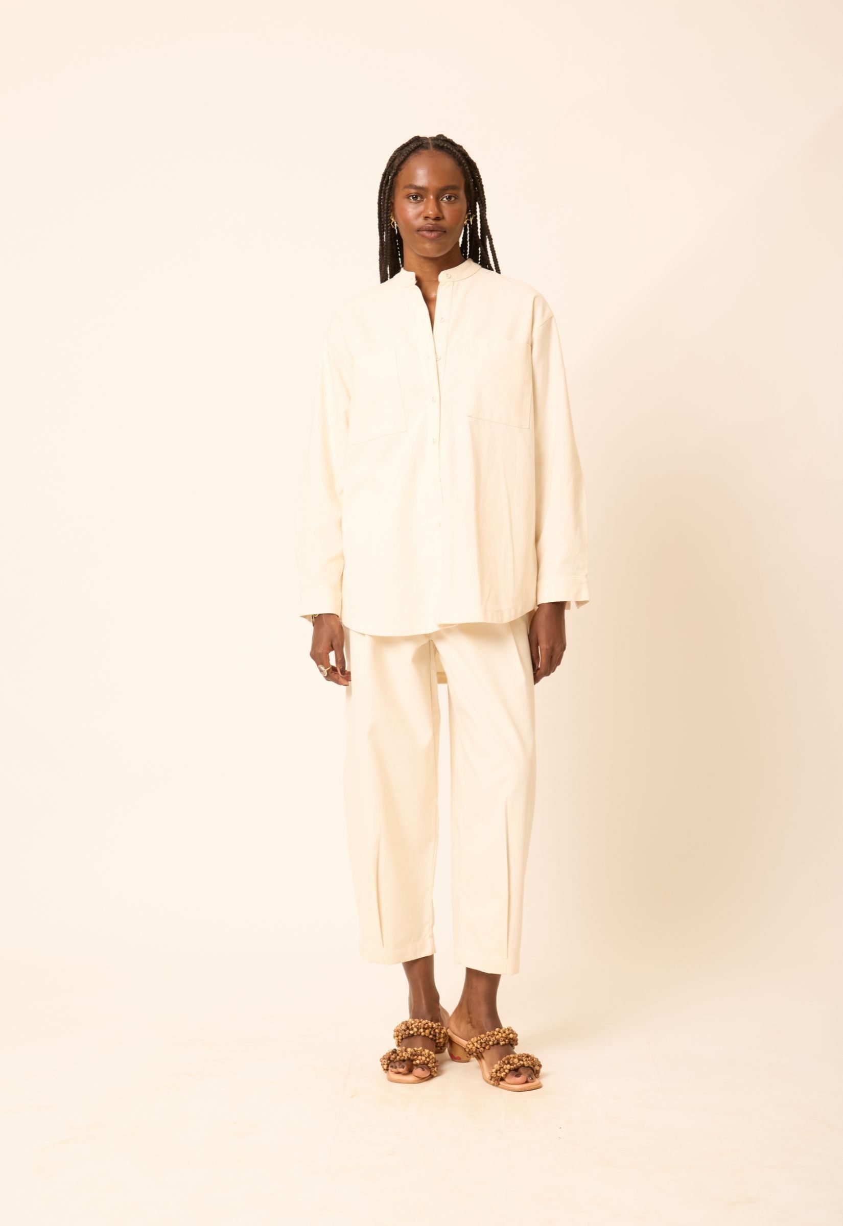 Foto do produto Calça Algodão Orgânico Helena  Off White