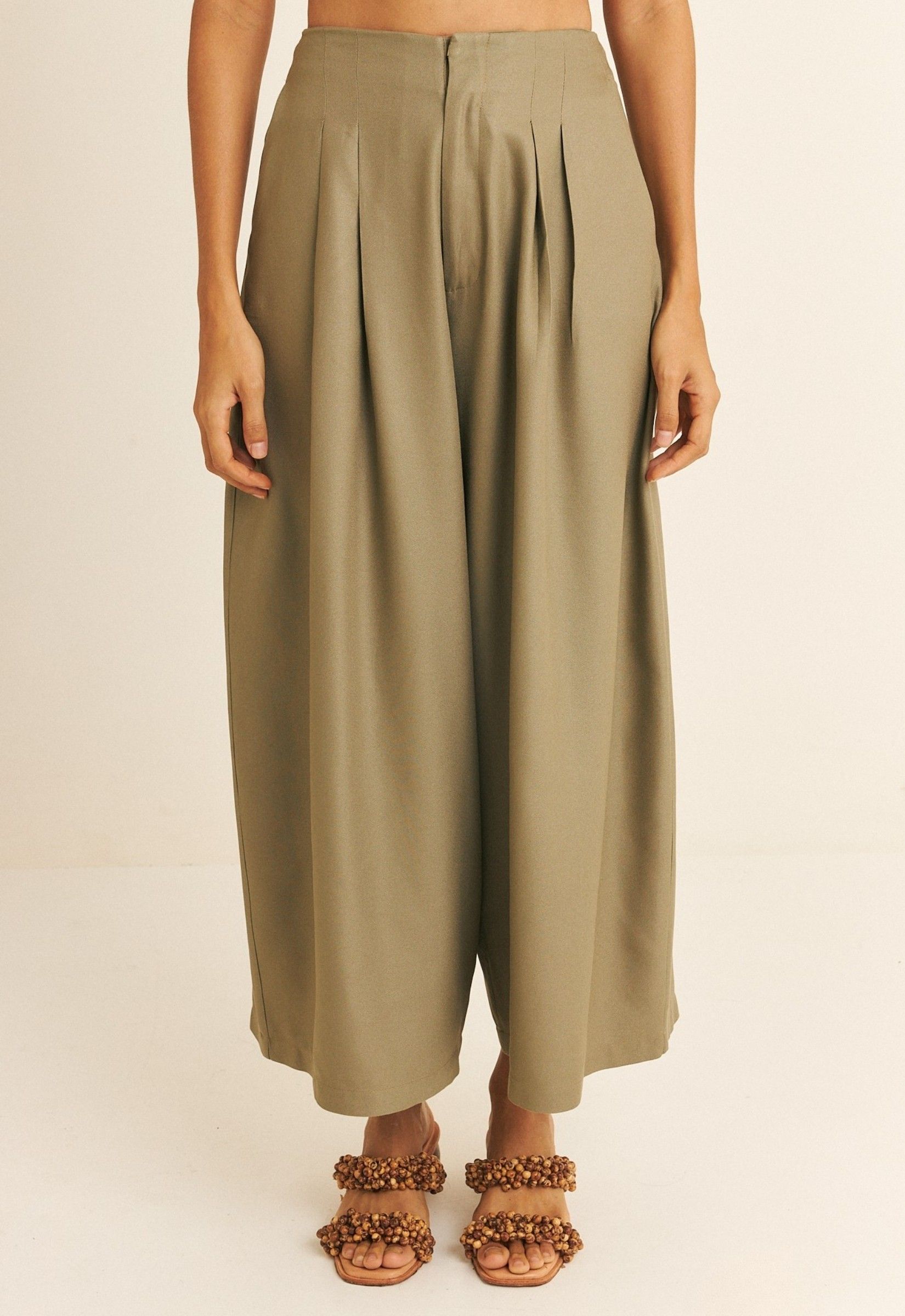 Foto do produto Calça Ampla TENCEL™ Micro Modal Maitê  Chumbo