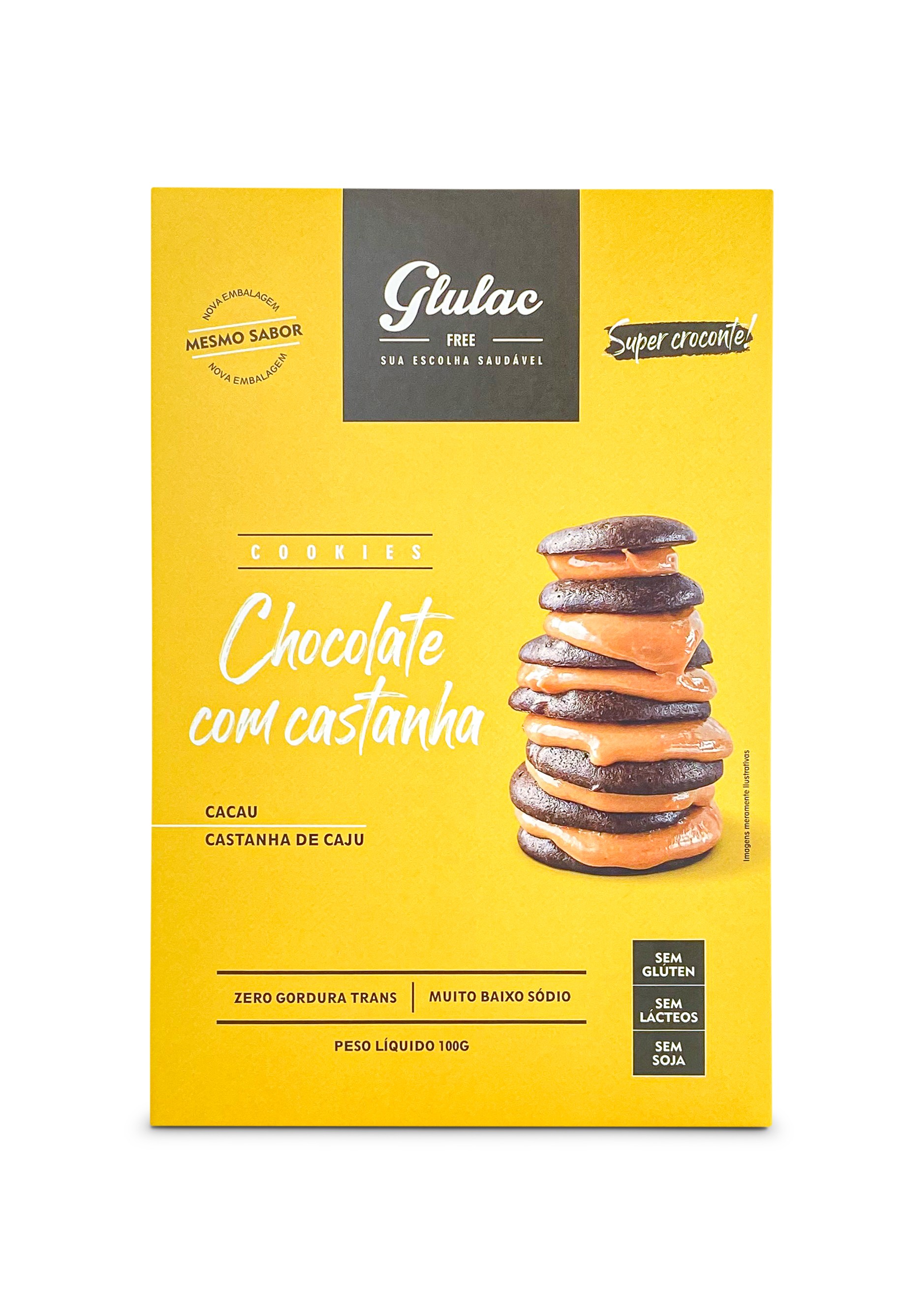 Cookies de Chocolate com Castanhas - 100g