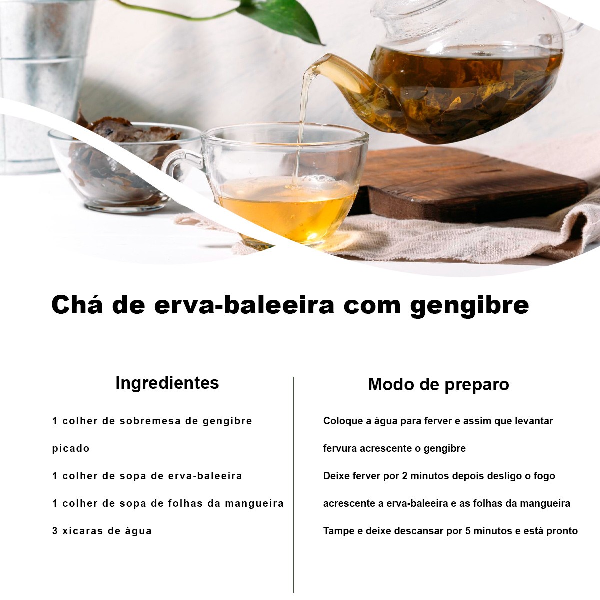 Kit 2 pct Chá de Erva Baleeira - Cordia Verbenacea - 50g