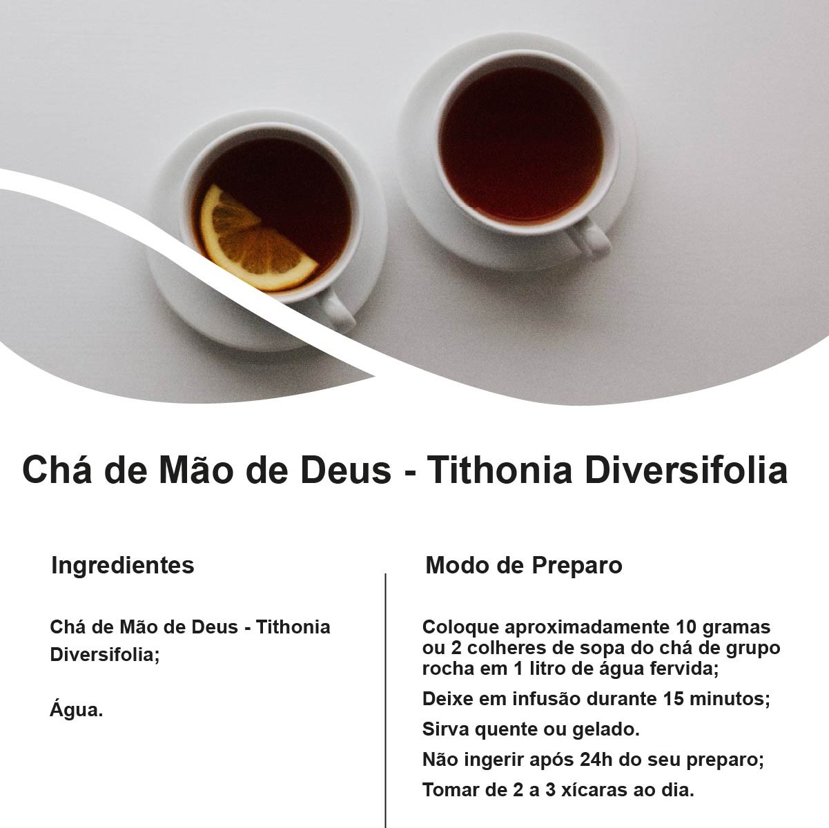 Chá de Mão de Deus - Tithonia Diversifolia – 100g