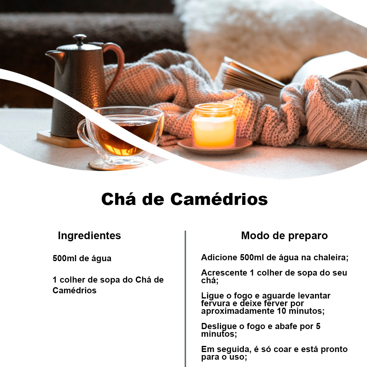 Chá de Camédrios – Teucrium Chamaedrys – 50g