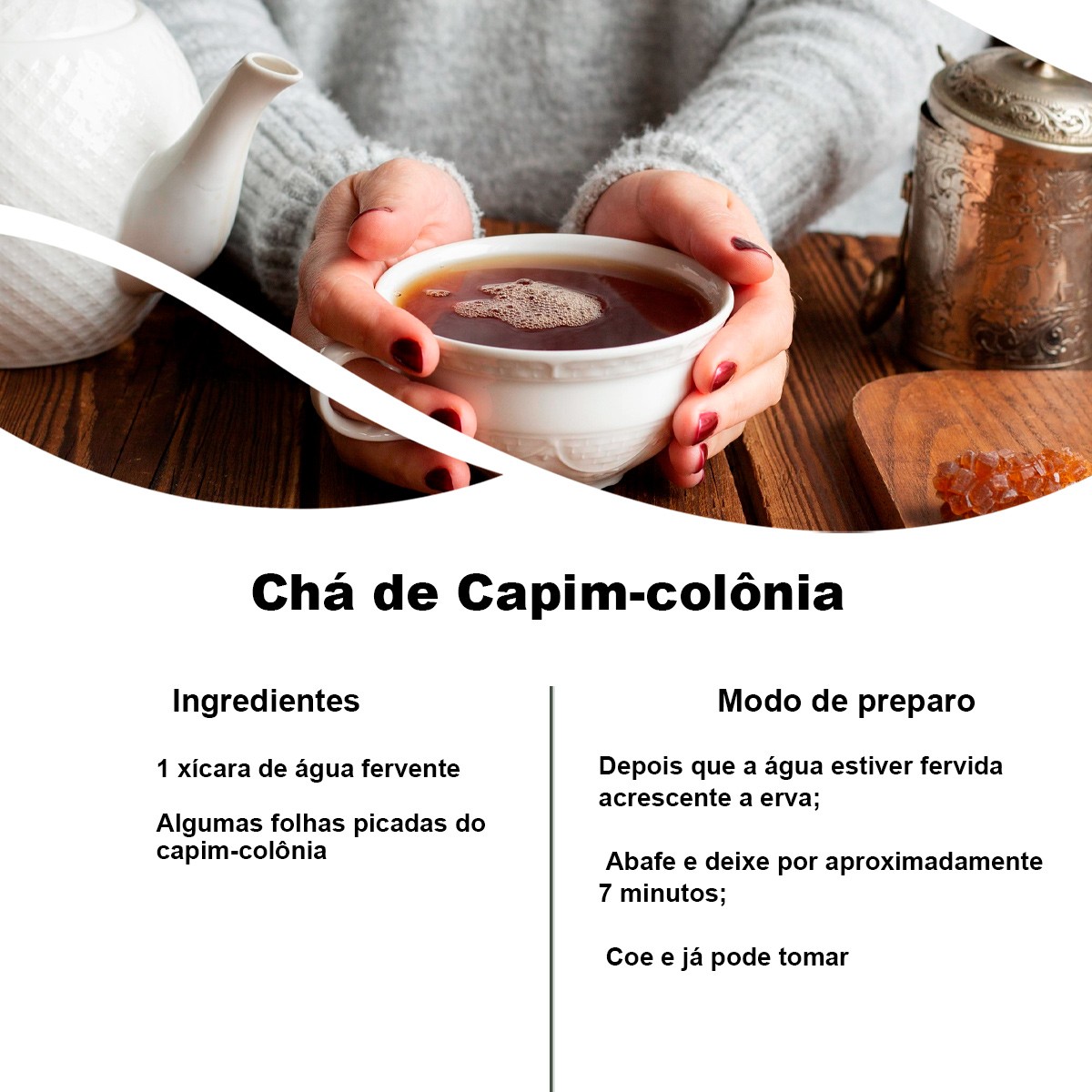 Chá de Capim Colônia - Panicum Maximum - 100g