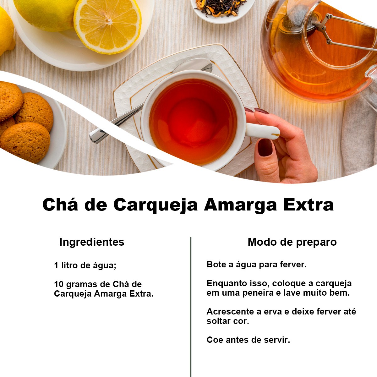 Chá de Carqueja Amarga Extra - Baccharis Genistelloides Persoon -100g