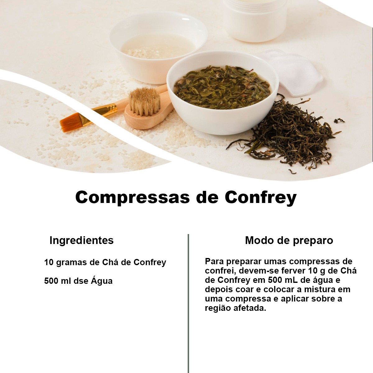 Chá de Confrey - Symphytum officinale  L. 50g
