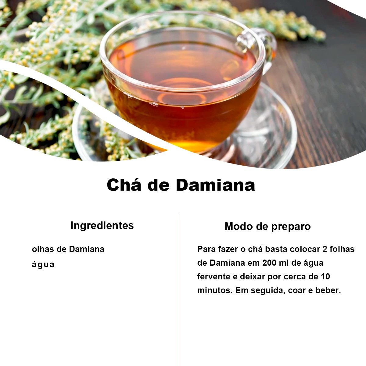 Chá de Damiana - Turnera Diffusa  Will. 50g