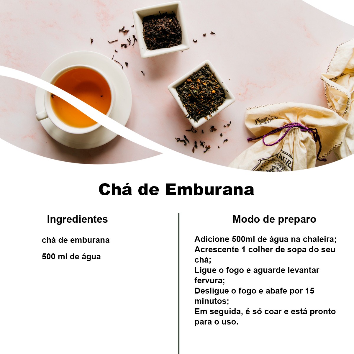 Chá de Emburana - Torresea Cearensis Allem. - 100g