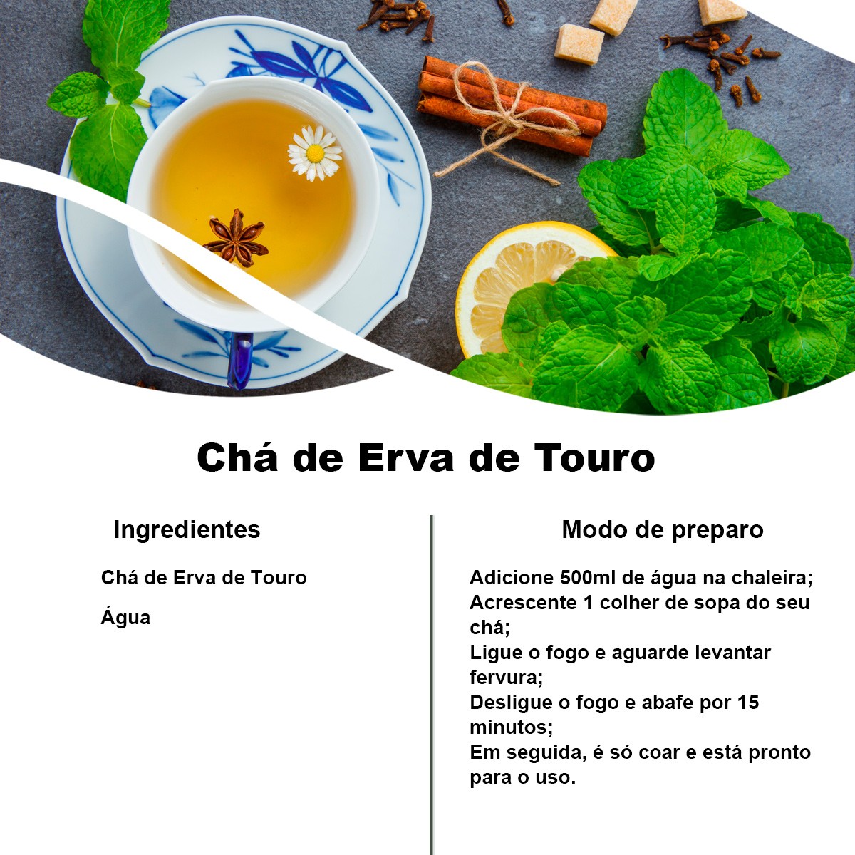 Chá de Erva de Touro - Tridax Procumbens - 100g