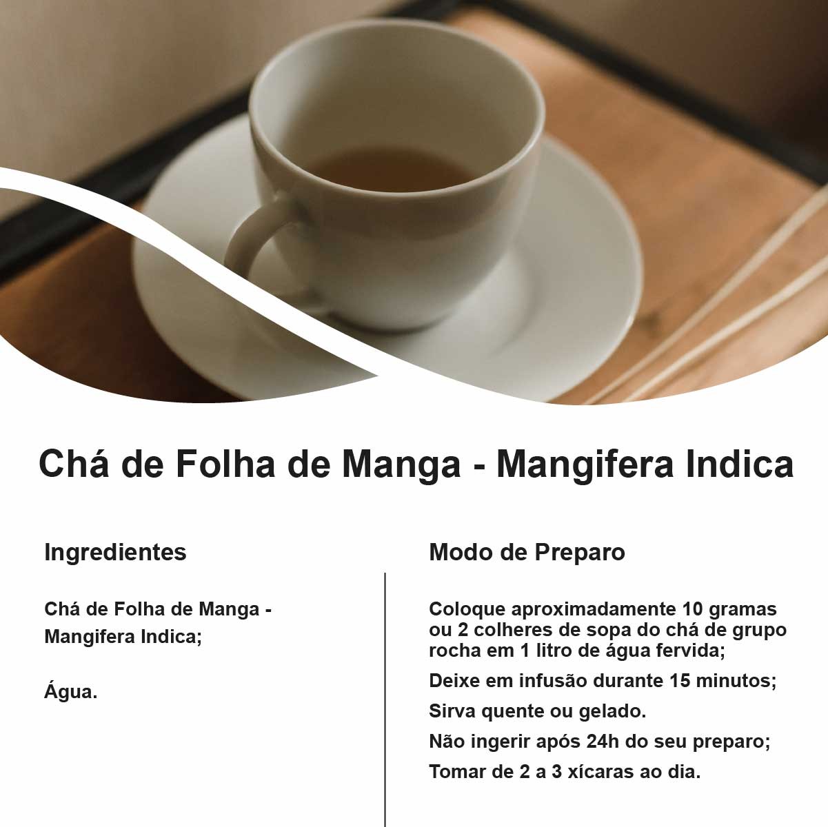 Chá de Folha de Manga - Mangifera Indica - 50g