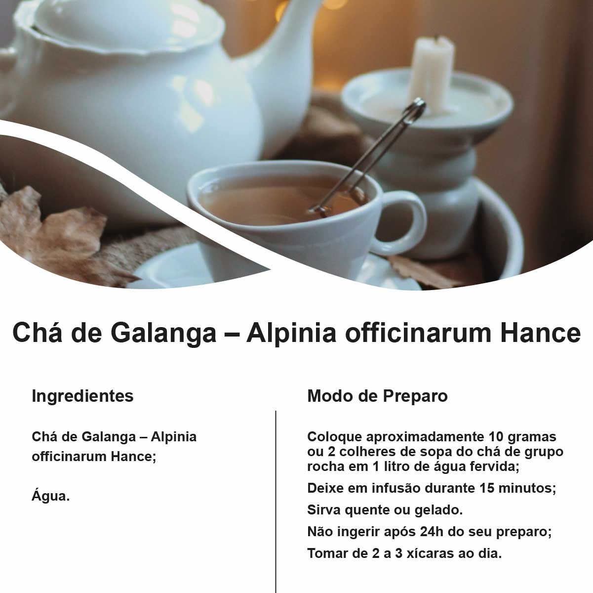 Chá de Galanga – Alpinia officinarum Hance – 50g